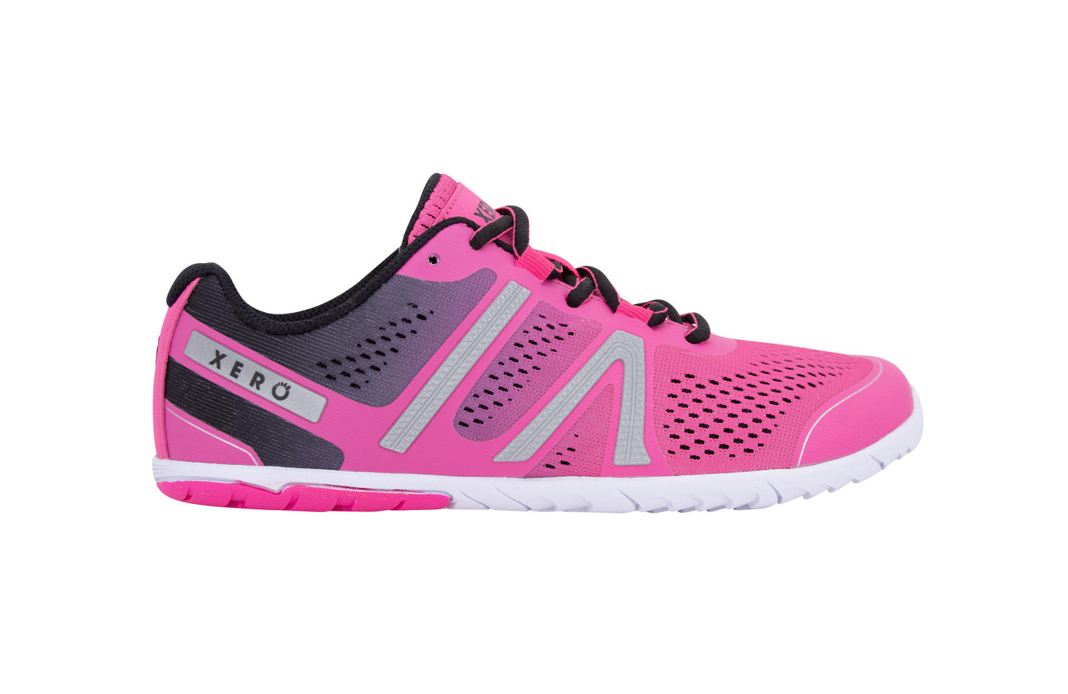 Xero Shoes HFS Womens barfods træningssko/løbesko til kvinder i farven pink glow, yderside