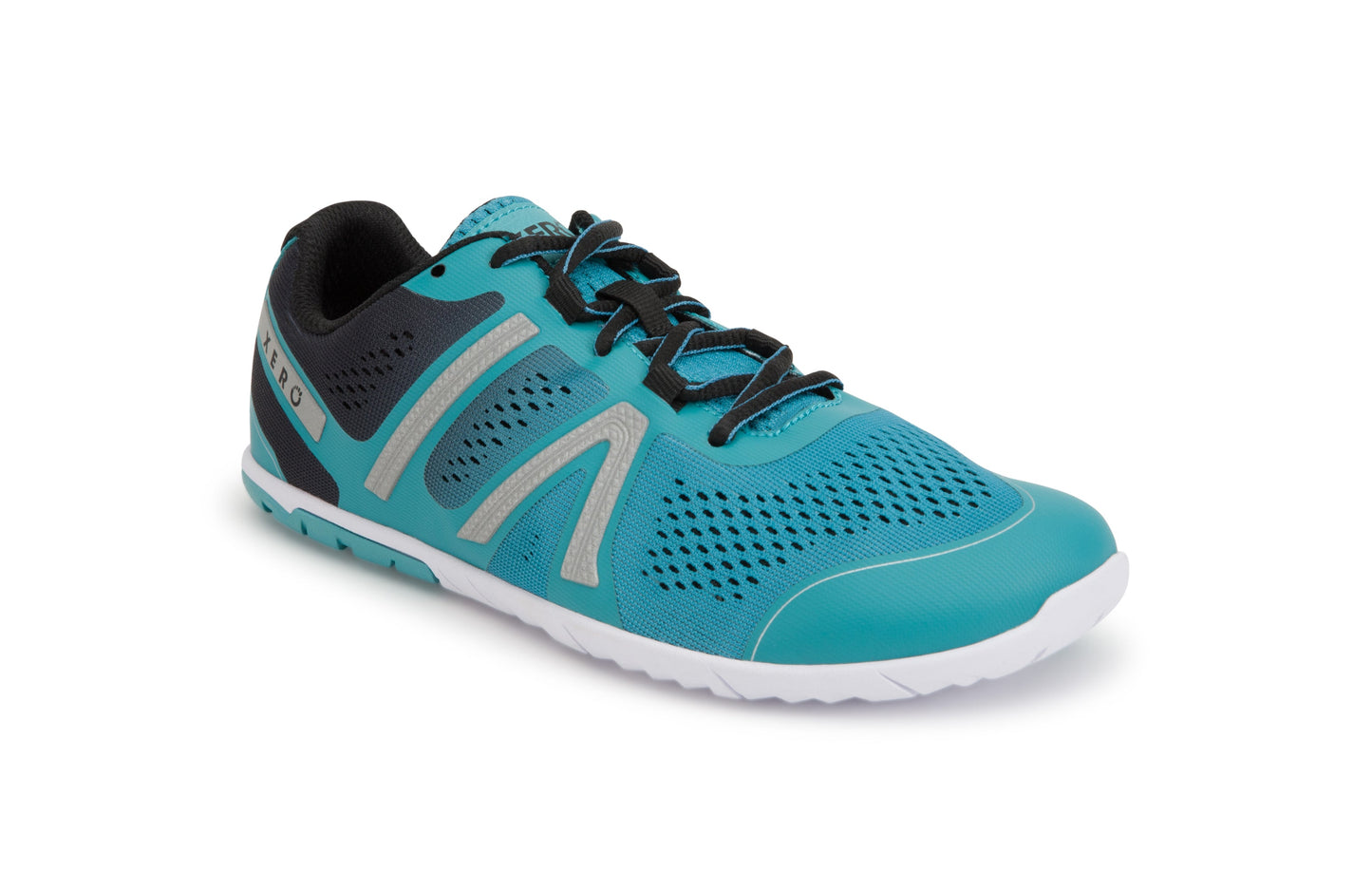 Xero Shoes HFS Womens barfods træningssko/løbesko til kvinder i farven porcelain blue, vinklet