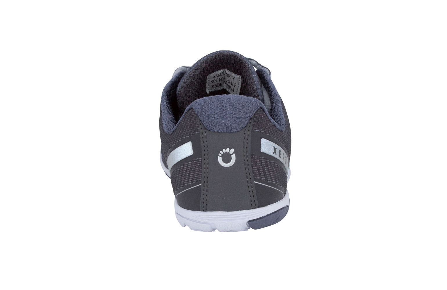 Xero Shoes HFS Womens barfods træningssko/løbesko til kvinder i farven steel gray, bagfra