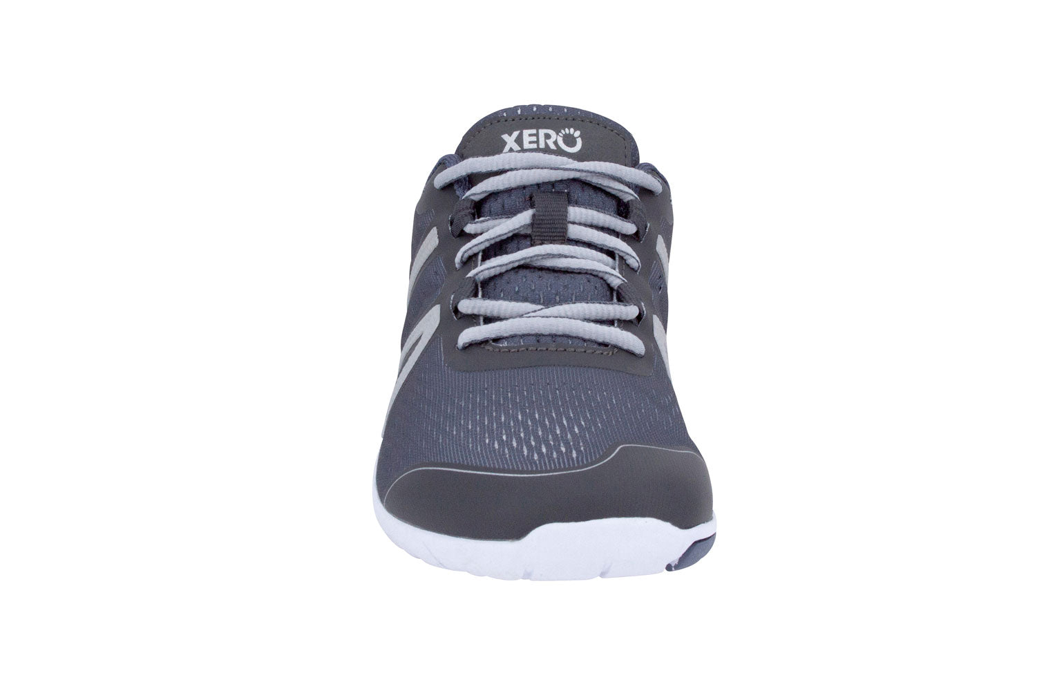Xero Shoes HFS Womens barfods træningssko/løbesko til kvinder i farven steel gray, forfra