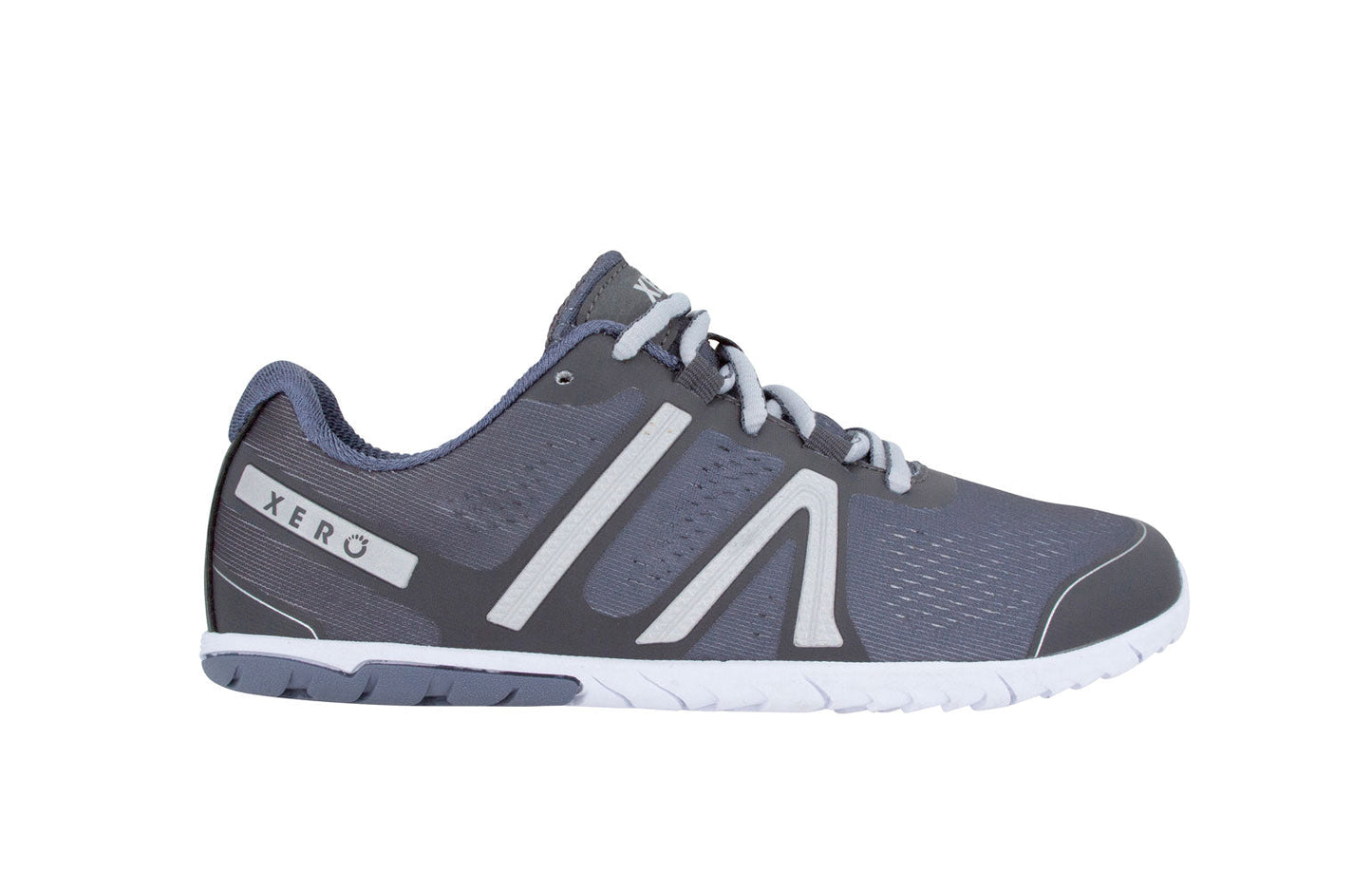 Xero Shoes HFS Womens barfods træningssko/løbesko til kvinder i farven steel gray, yderside