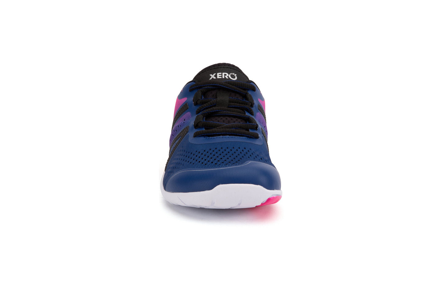 Xero Shoes HFS Womens barfods træningssko til kvinder i farven sodalite blue / pink glow, forfra