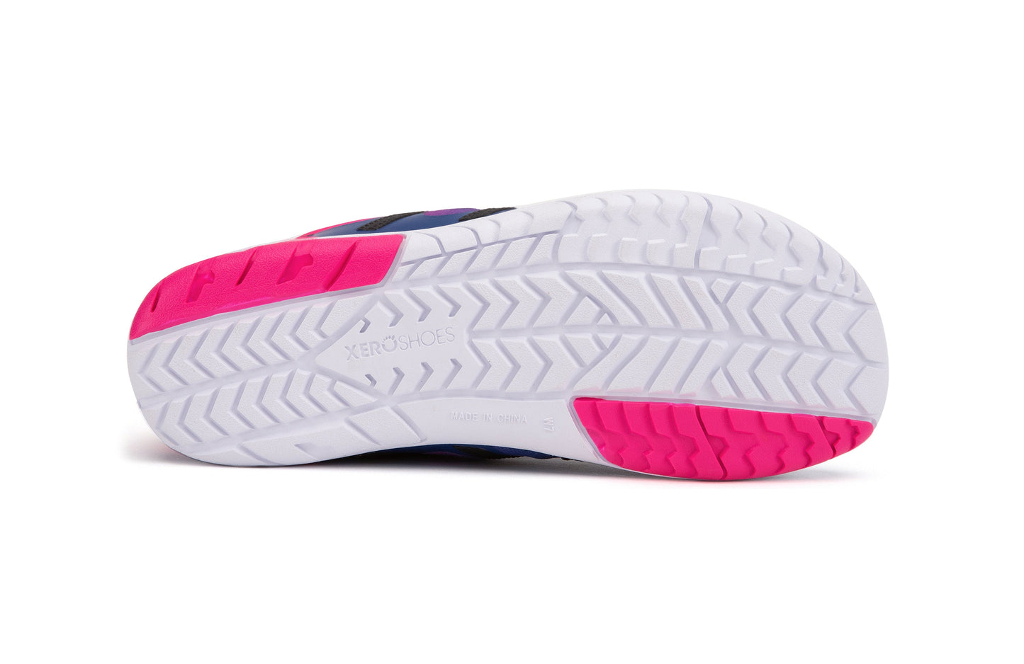 Xero Shoes HFS Womens barfods træningssko til kvinder i farven sodalite blue / pink glow, saal