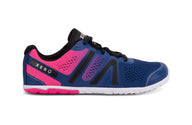 Xero Shoes HFS Womens barfods træningssko til kvinder i farven sodalite blue / pink glow, yderside