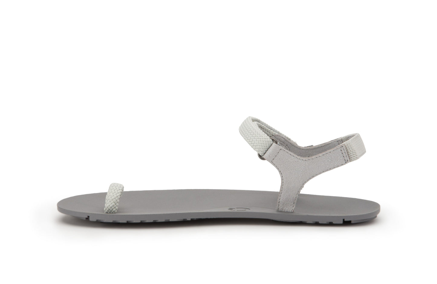 Xero Shoes Jessie barfods tåsandal til kvinder i farven oyster gray, inderside