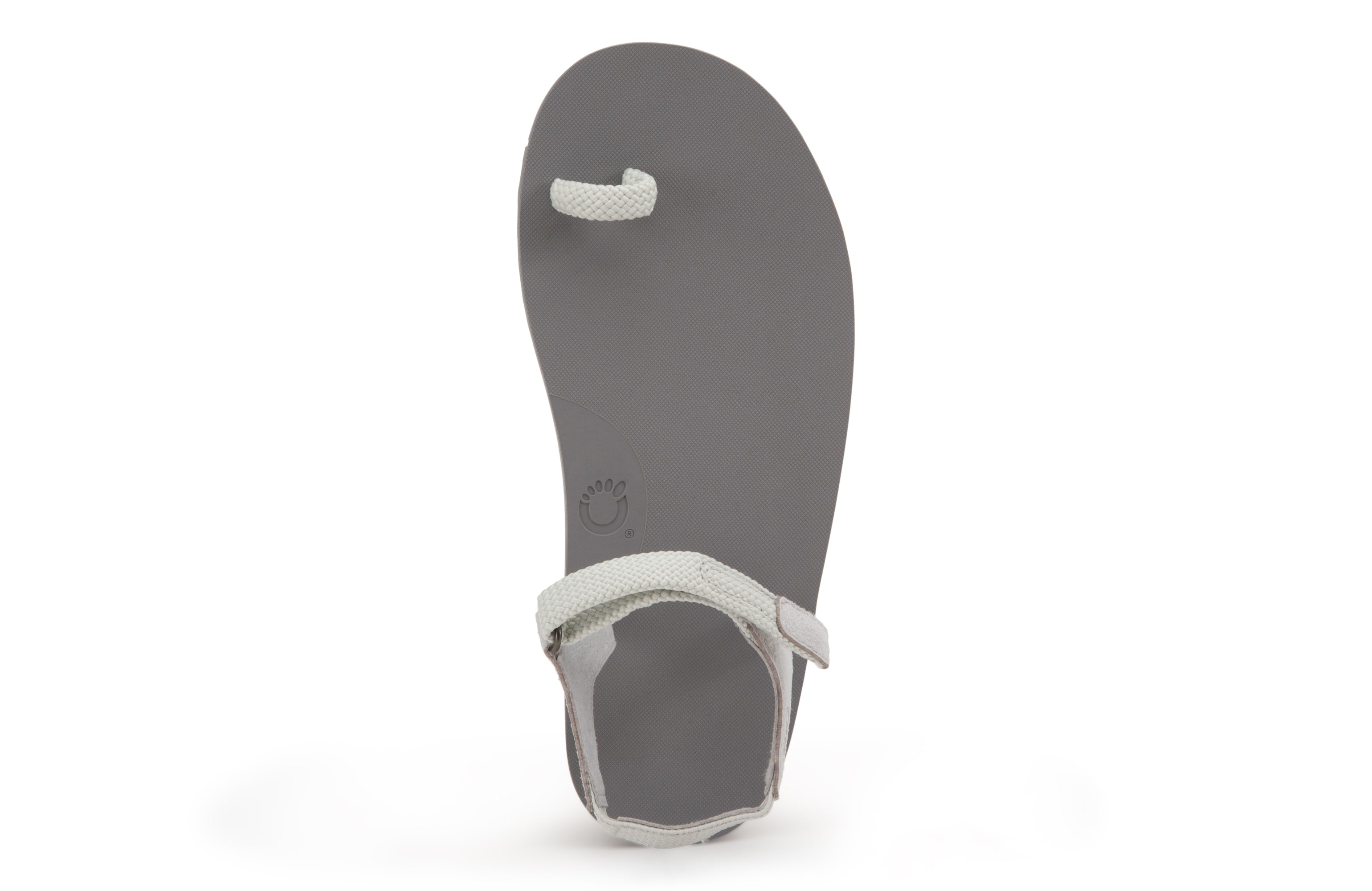 Xero Shoes Jessie barfods tåsandal til kvinder i farven oyster gray, top