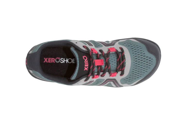 Xero Shoes Mesa Trail barfods trailsko til kvinder i farven juniper, top