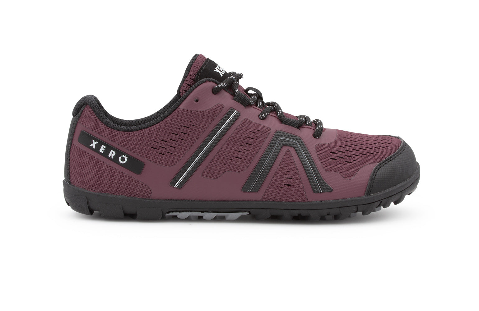 Xero Shoes Mesa Trail barfods trailsko til kvinder i farven muddy rose, yderside