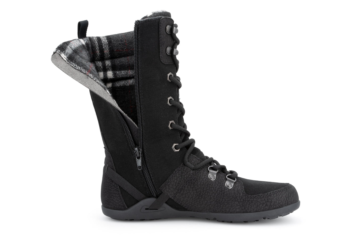 Xero Shoes Mika barfods vinterstøvler til kvinder i farven black, detalje