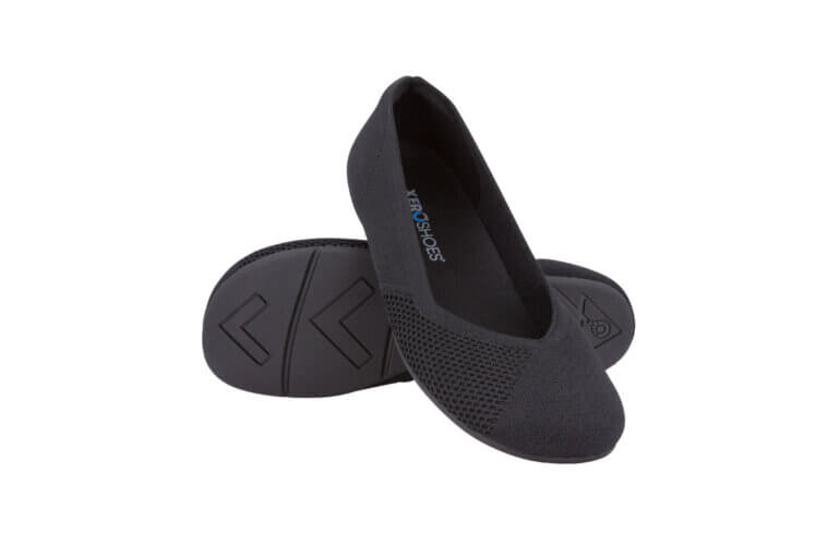 Xero Shoes Phoenix Knit Womens barfods ballerinaer til kvinder i farven black, par