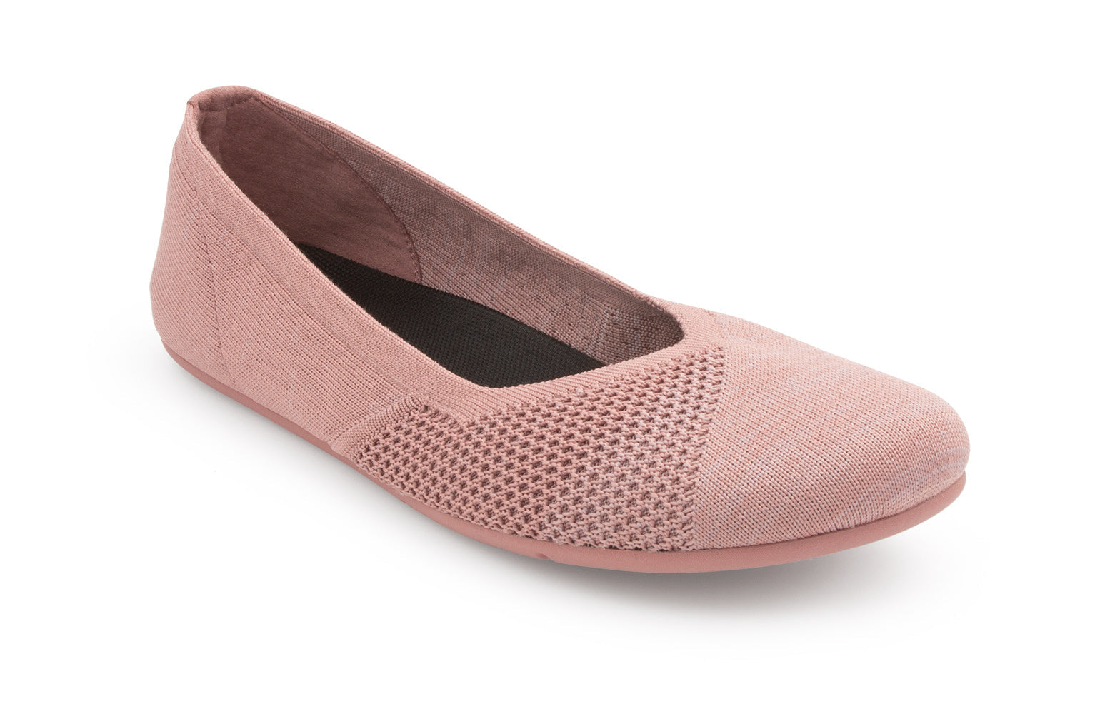 Xero Shoes Phoenix Knit Womens barfods ballerinaer til kvinder i farven rose, vinklet