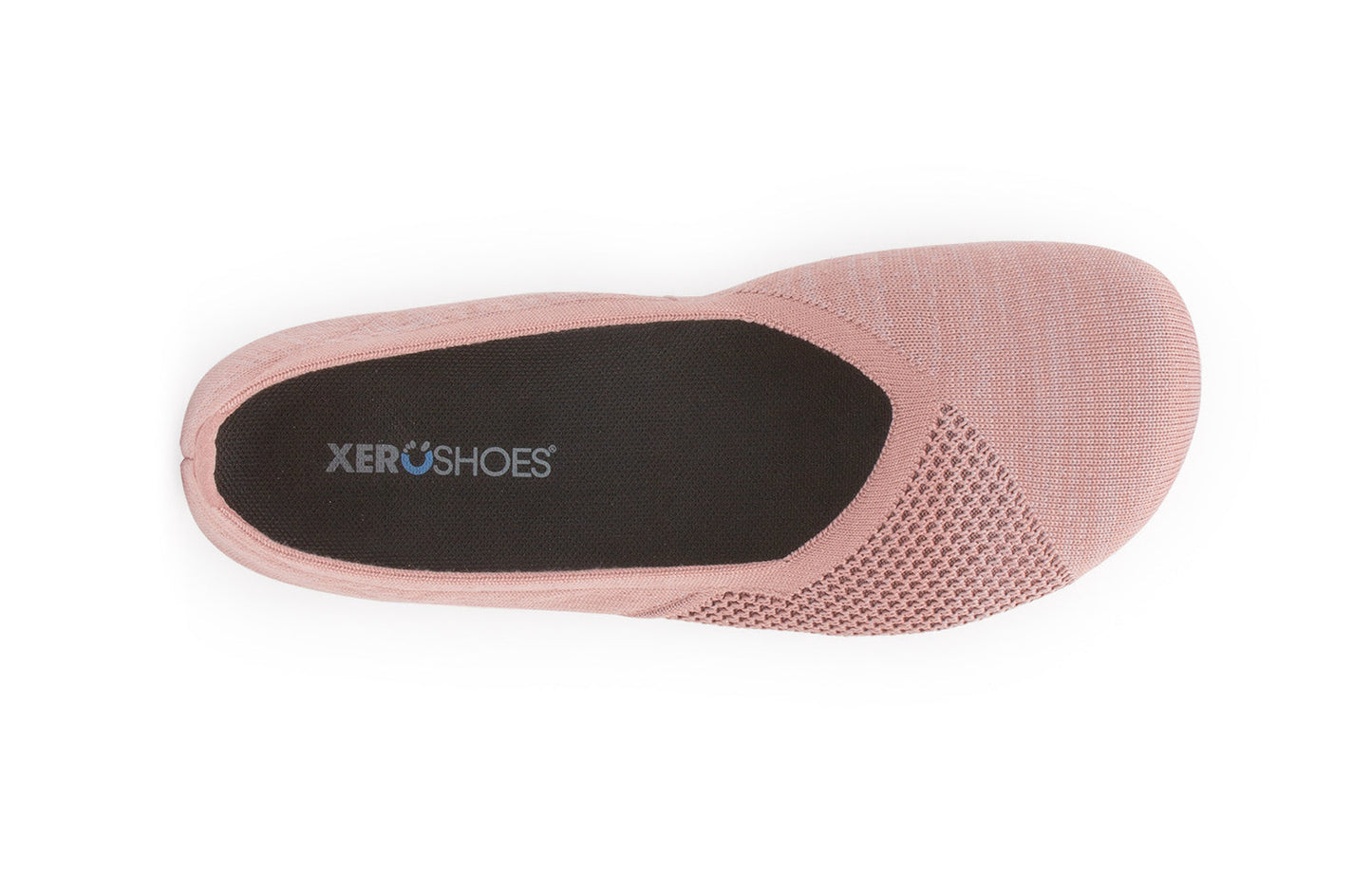 Xero Shoes Phoenix Knit Womens barfods ballerinaer til kvinder i farven rose, top