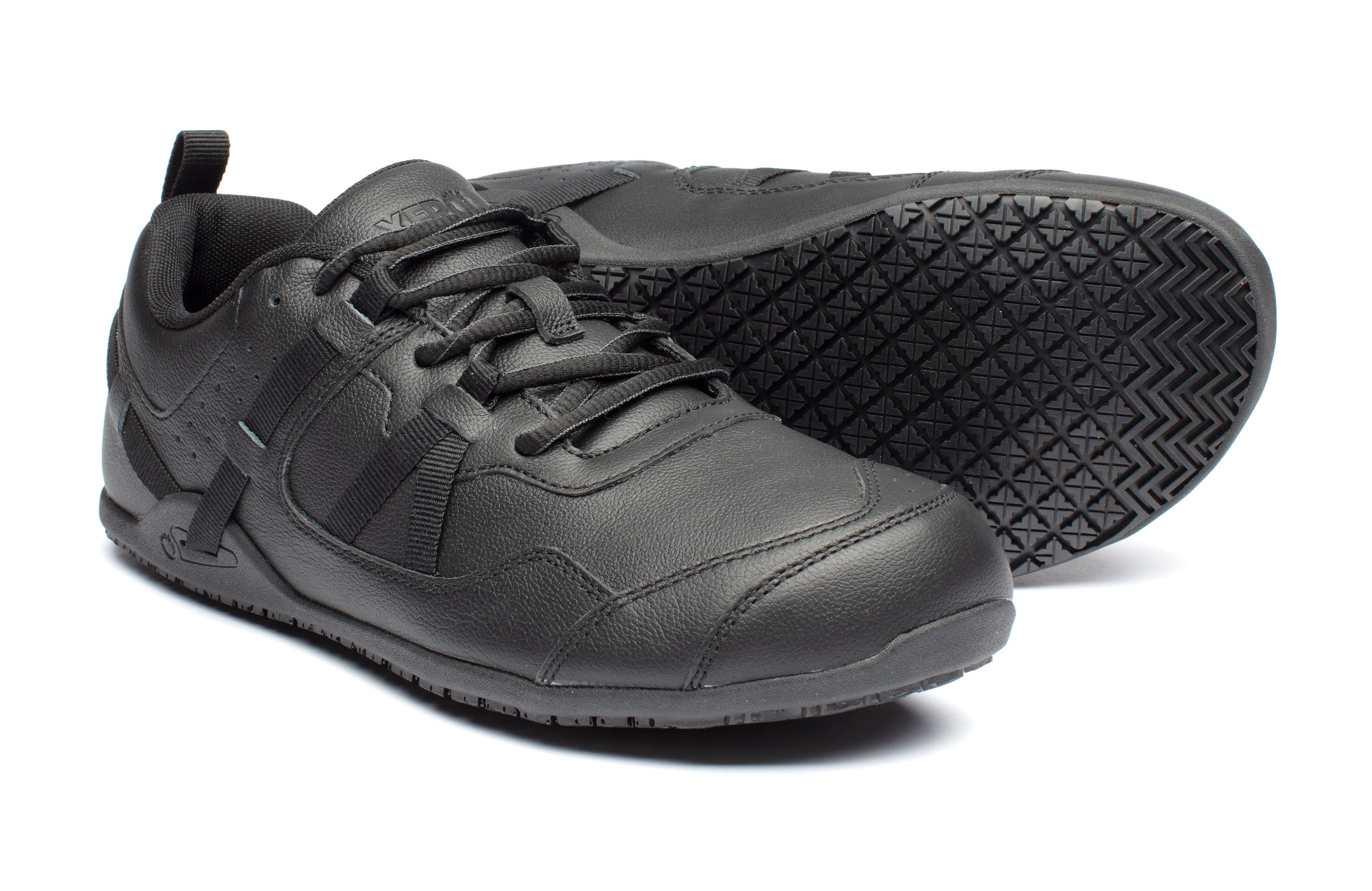 Xero Shoes Prio All-Day SR Mens barfods arbejdssko til mænd i farven black, par