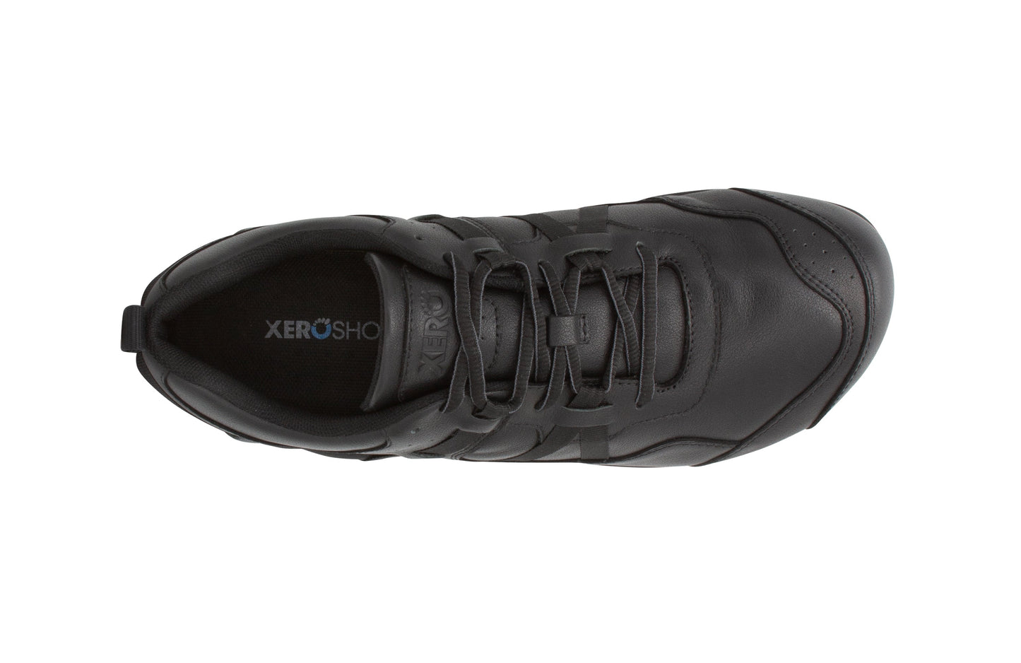 Xero Shoes Prio All-Day SR Womens barfods arbejdssko til kvinder i farven black, top