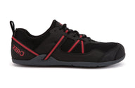 Xero Shoes Prio barfods løbesko/træningssko til mænd i farven black / samba red, yderside
