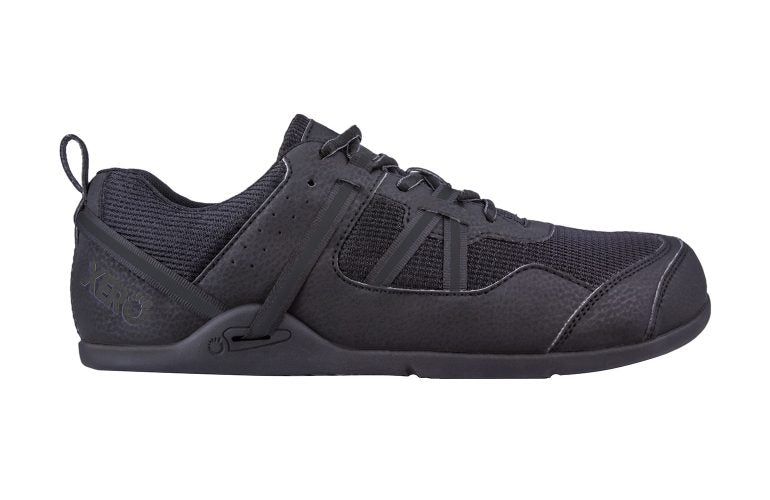 Xero Shoes Prio barfods løbesko/træningssko til mænd i farven black, yderside