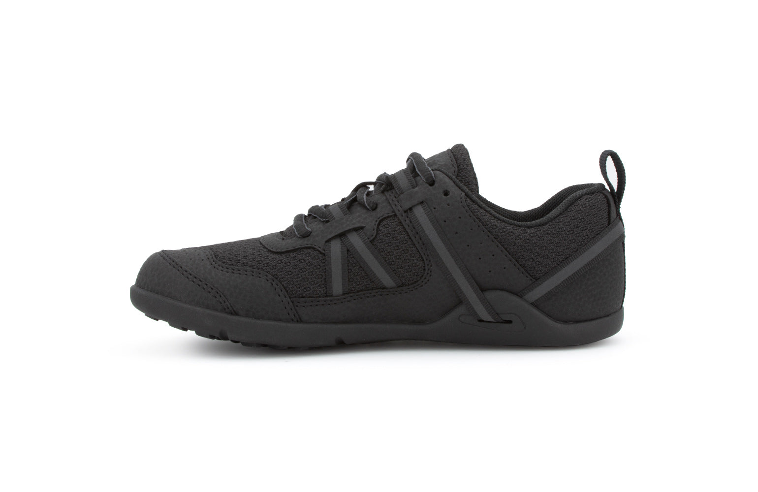 Xero Shoes Prio Kids barfods træningssko/sneakers til børn i farven black, inderside