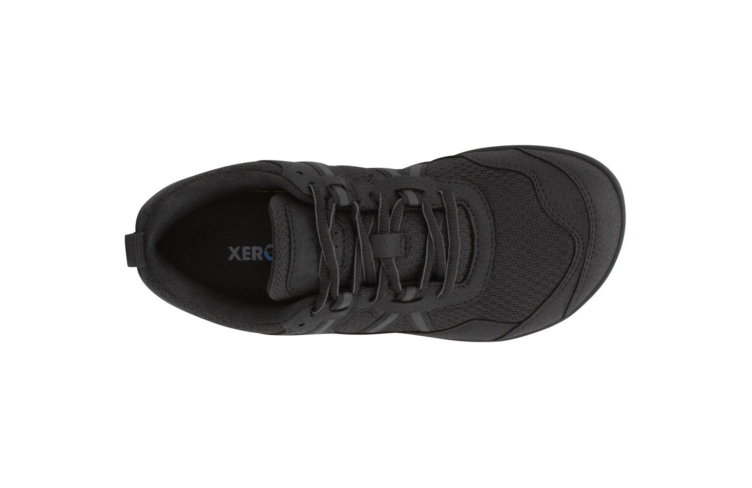 Xero Shoes Prio Kids barfods træningssko/sneakers til børn i farven black, top