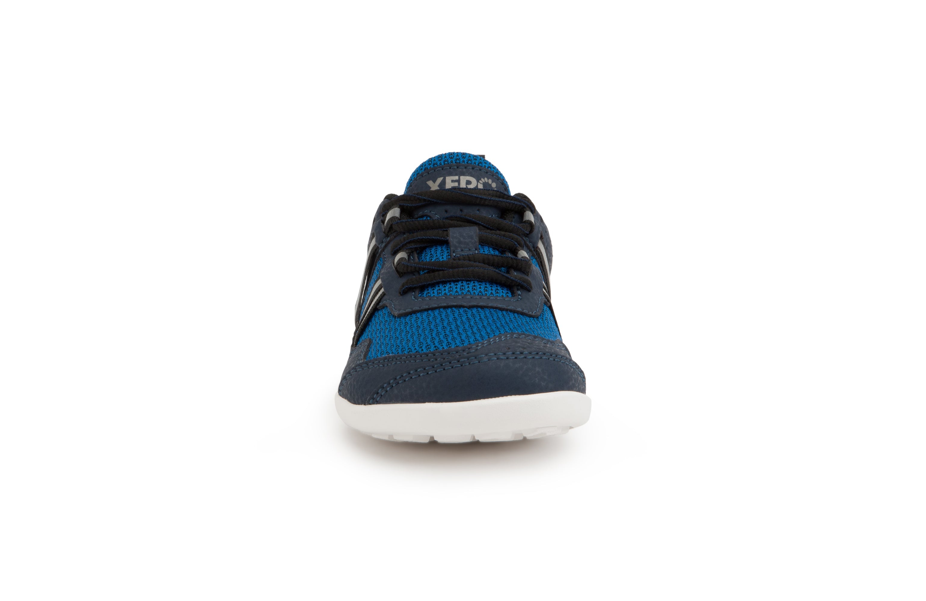 Xero Shoes Prio Kids barfods træningssko/sneakers til børn i farven mykonos blue, forfra