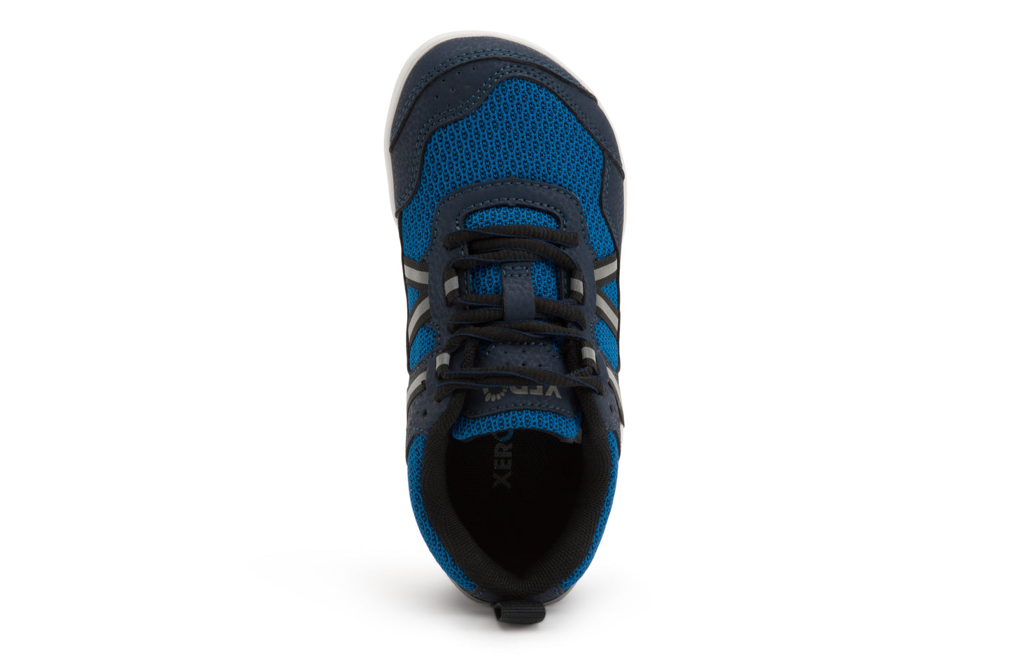 Xero Shoes Prio Kids barfods træningssko/sneakers til børn i farven mykonos blue, top