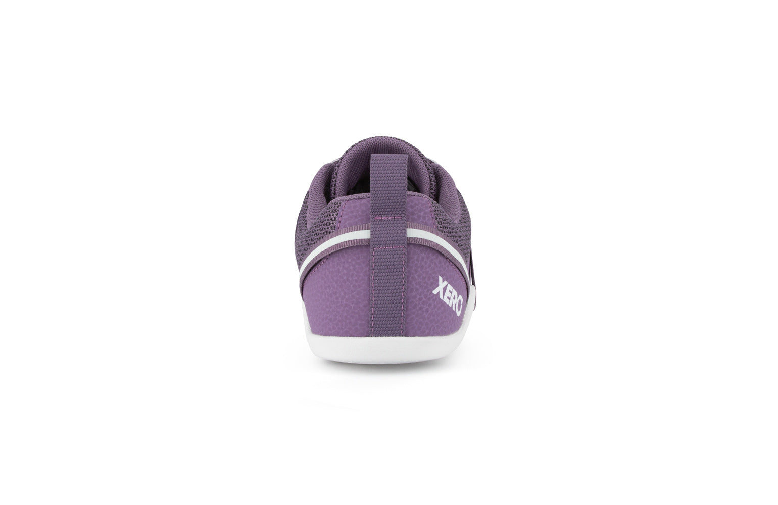 Xero Shoes Prio Kids barfods træningssko/sneakers til børn i farven violet, bagfra