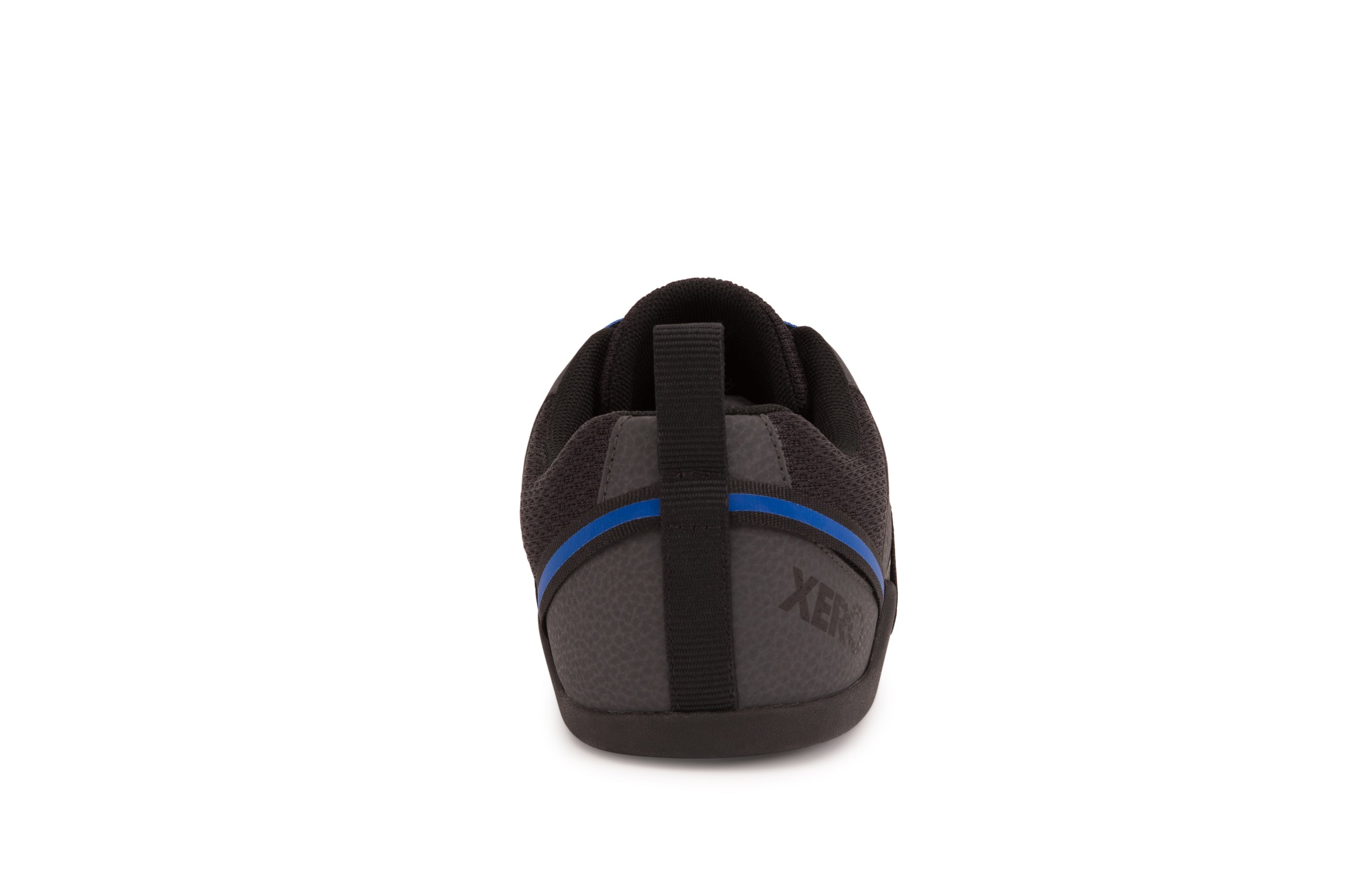 Xero Shoes Prio Womens barfods træningssko til kvinder i farven asphalt blue, bagfra