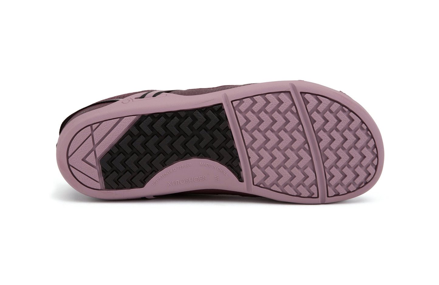 Xero Shoes Prio Womens barfods træningssko til kvinder i farven fig/elderberry, saal