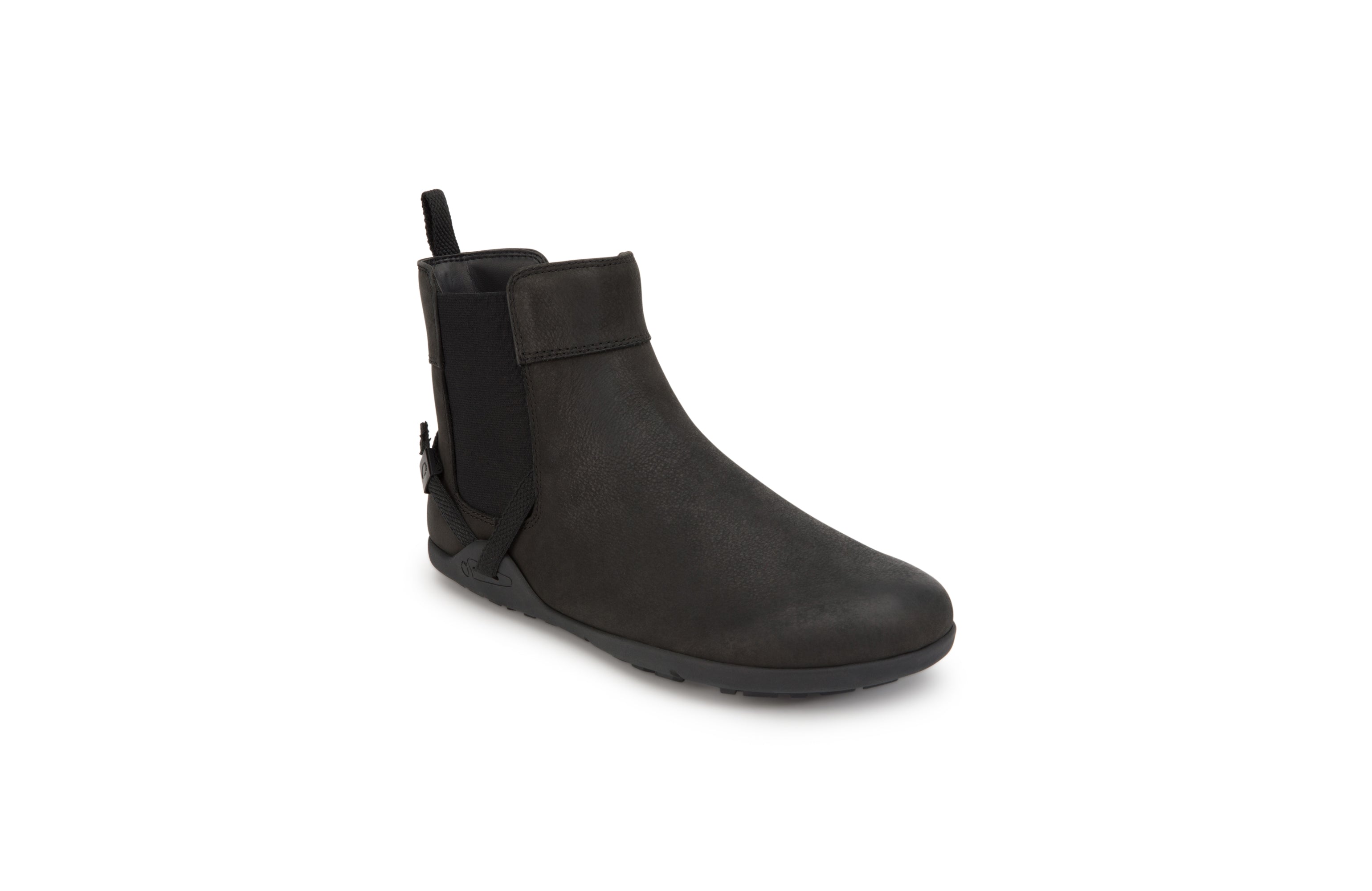 Xero Shoes Tari barfods chelsea vinterstøvler til kvinder i farven black, vinklet