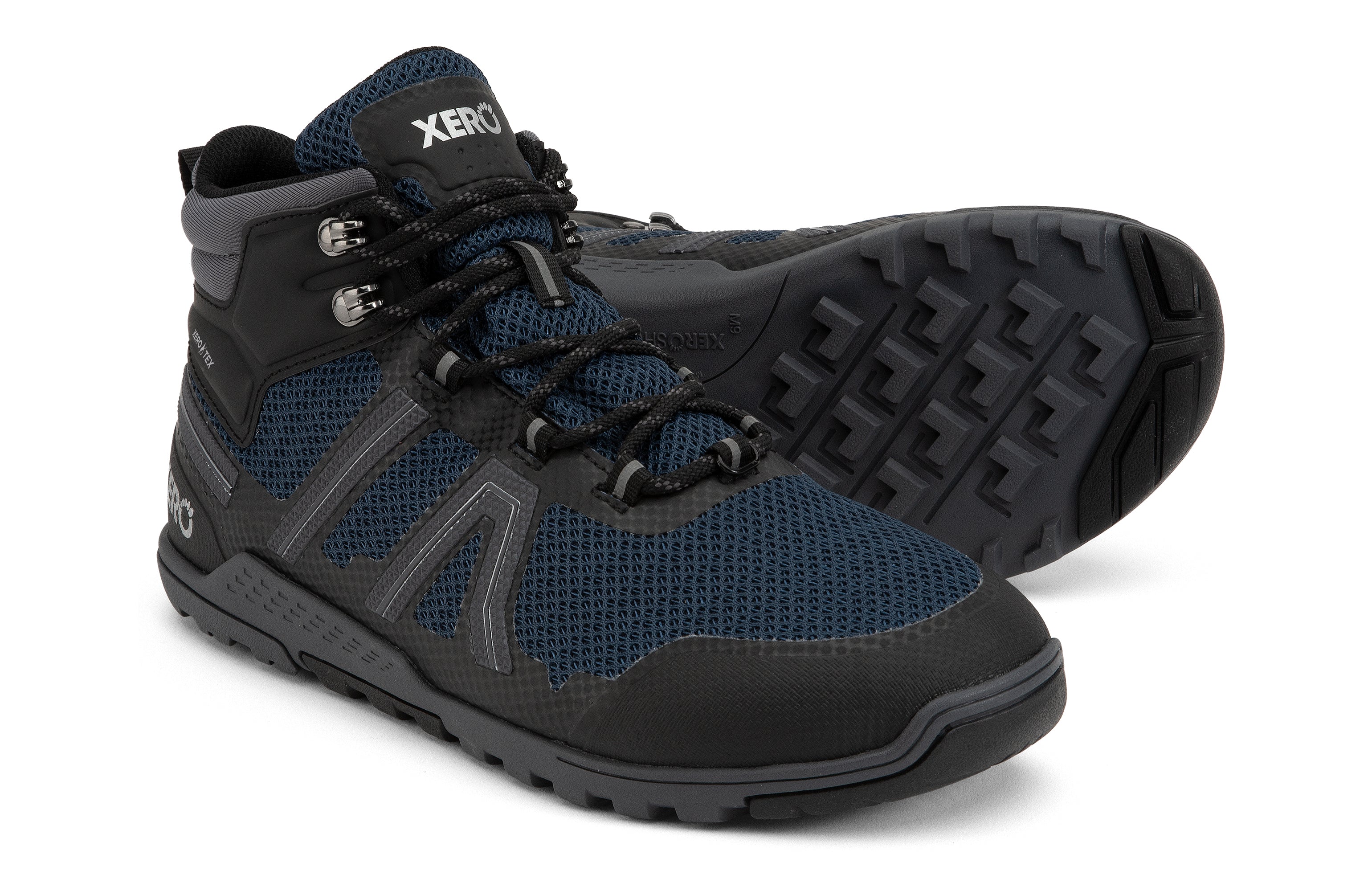 Xero Shoes Xcursion Fusion barfods støvler til mænd i farven moonlit blue / black, par