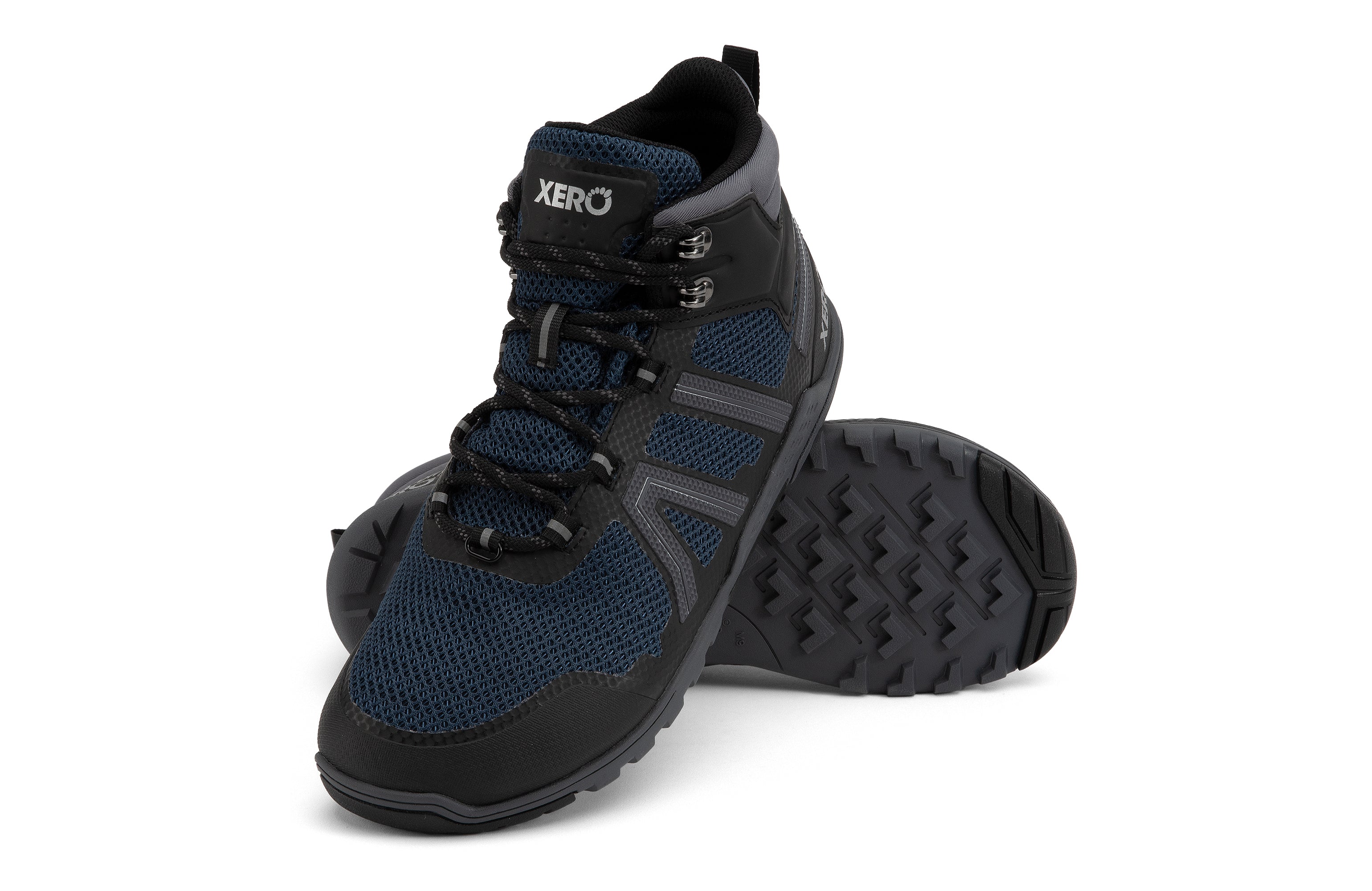 Xero Shoes Xcursion Fusion barfods støvler til mænd i farven moonlit blue / black, par