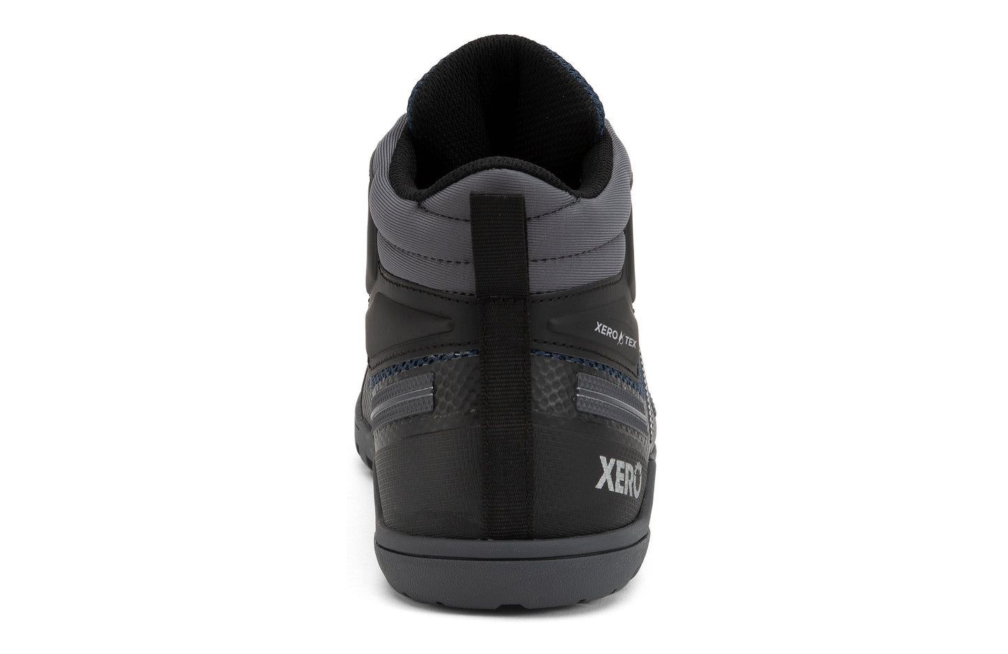 Xero Shoes Xcursion Fusion barfods støvler til mænd i farven moonlit blue / black, bagfra
