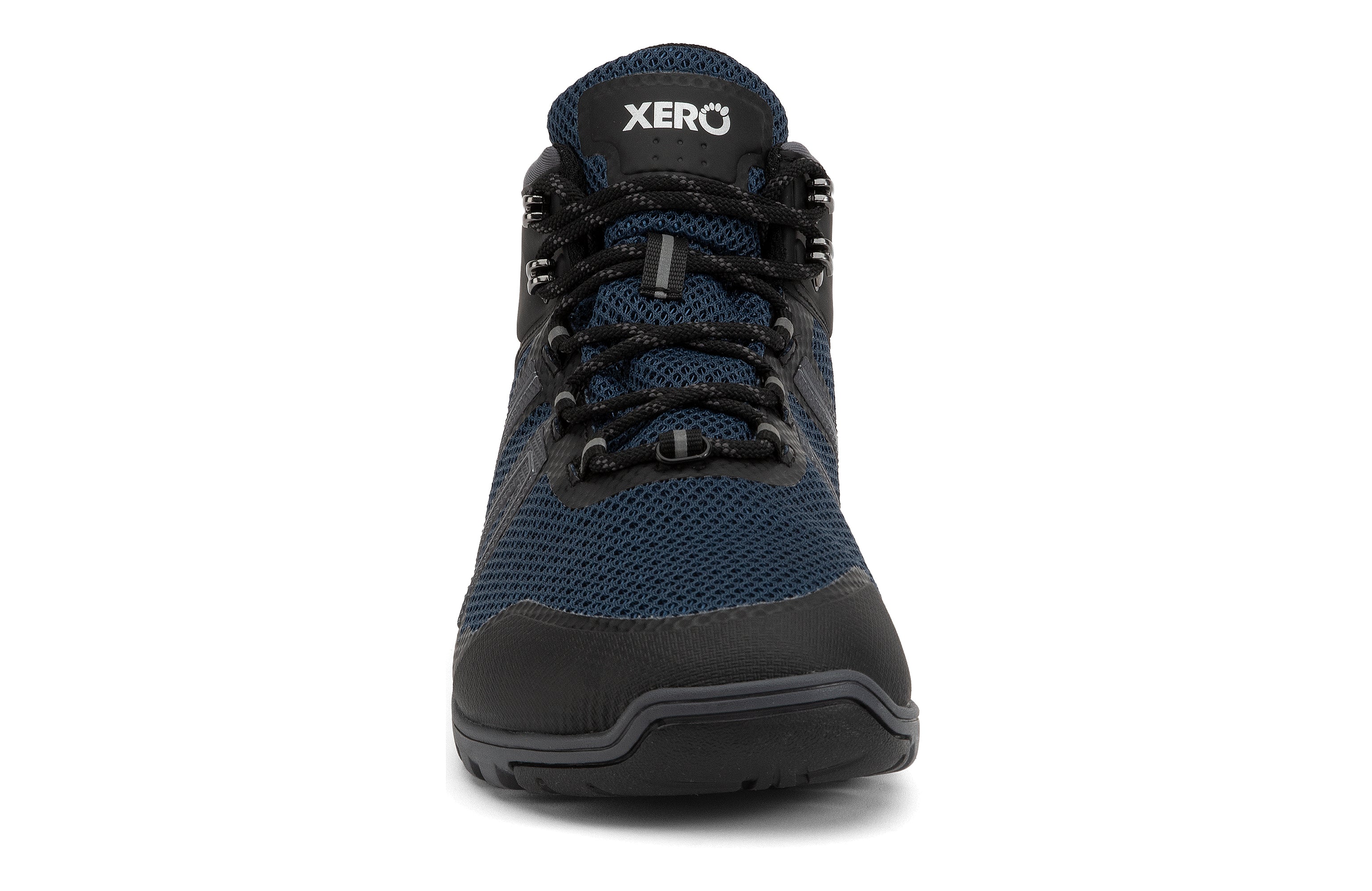 Xero Shoes Xcursion Fusion barfods støvler til mænd i farven moonlit blue / black, forfra