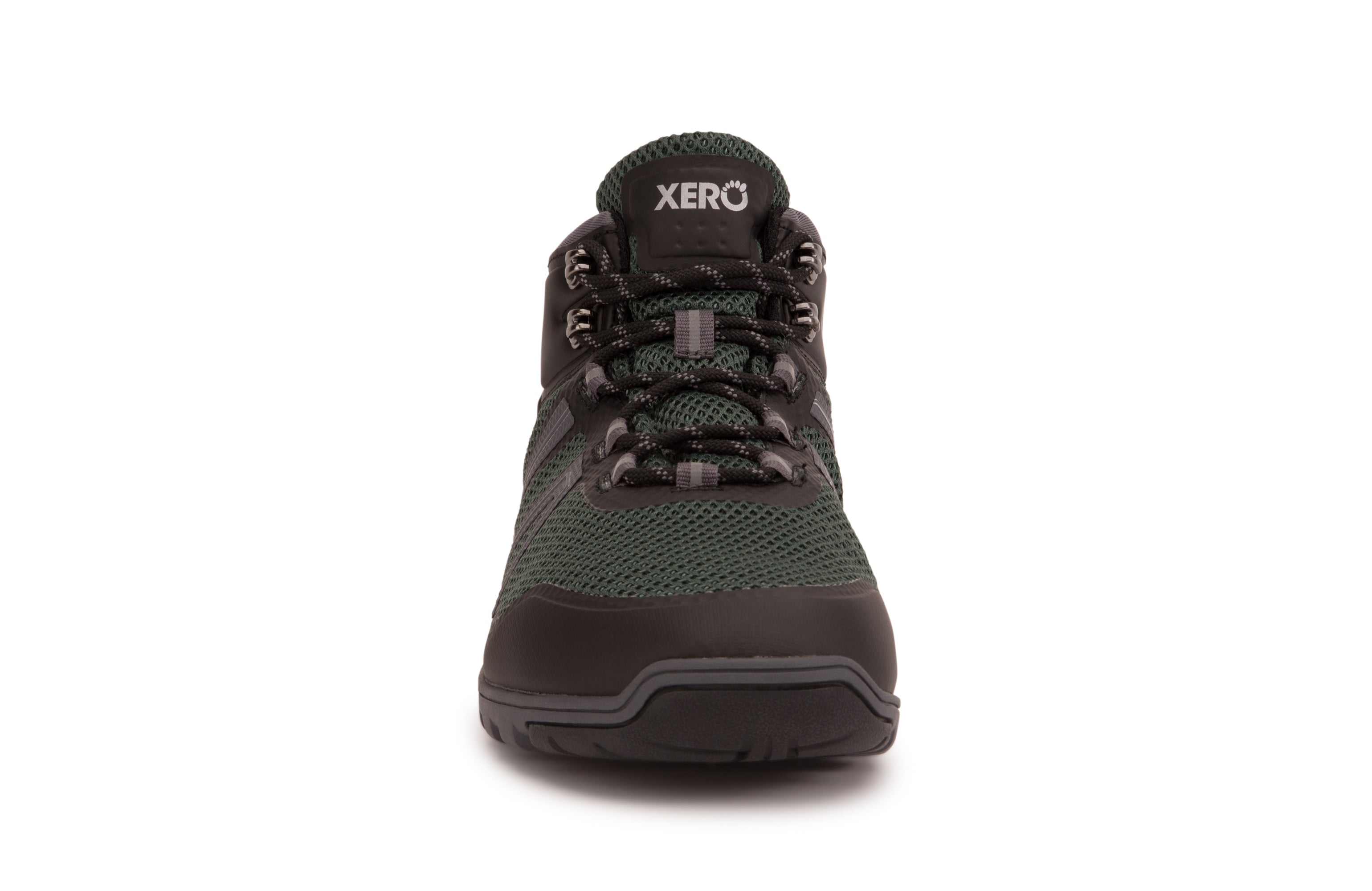 Xero Shoes Xcursion Fusion barfods støvler til mænd i farven spruce, forfra