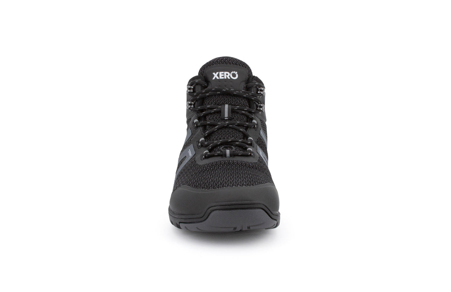 Xero Shoes Xcursion Fusion Womens barfods vandrestøvler til kvinder i farven black, forfra