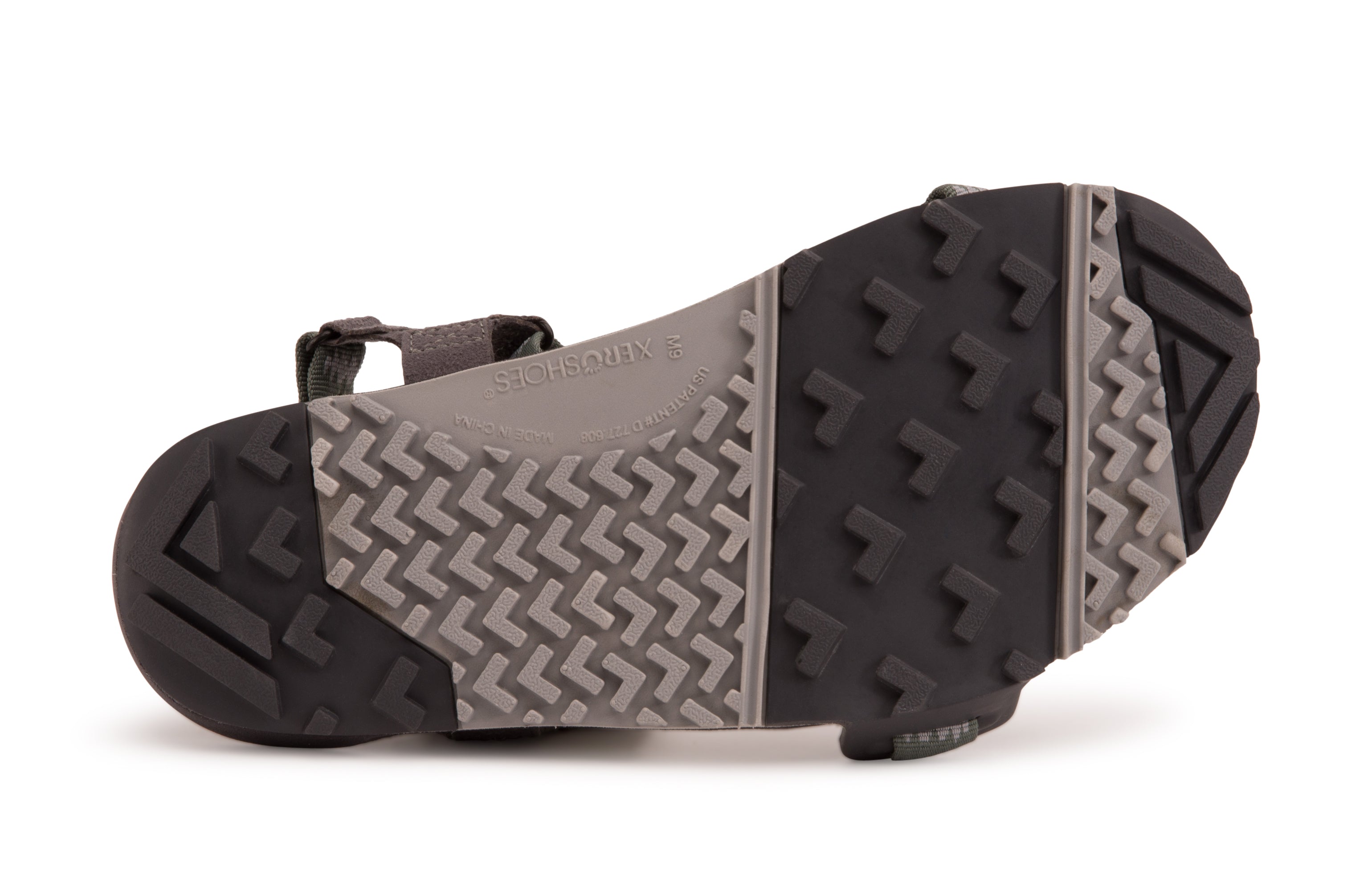Xero Shoes Z-Trail EV Mens barfods vandresandaler til mænd i farven forest, saal