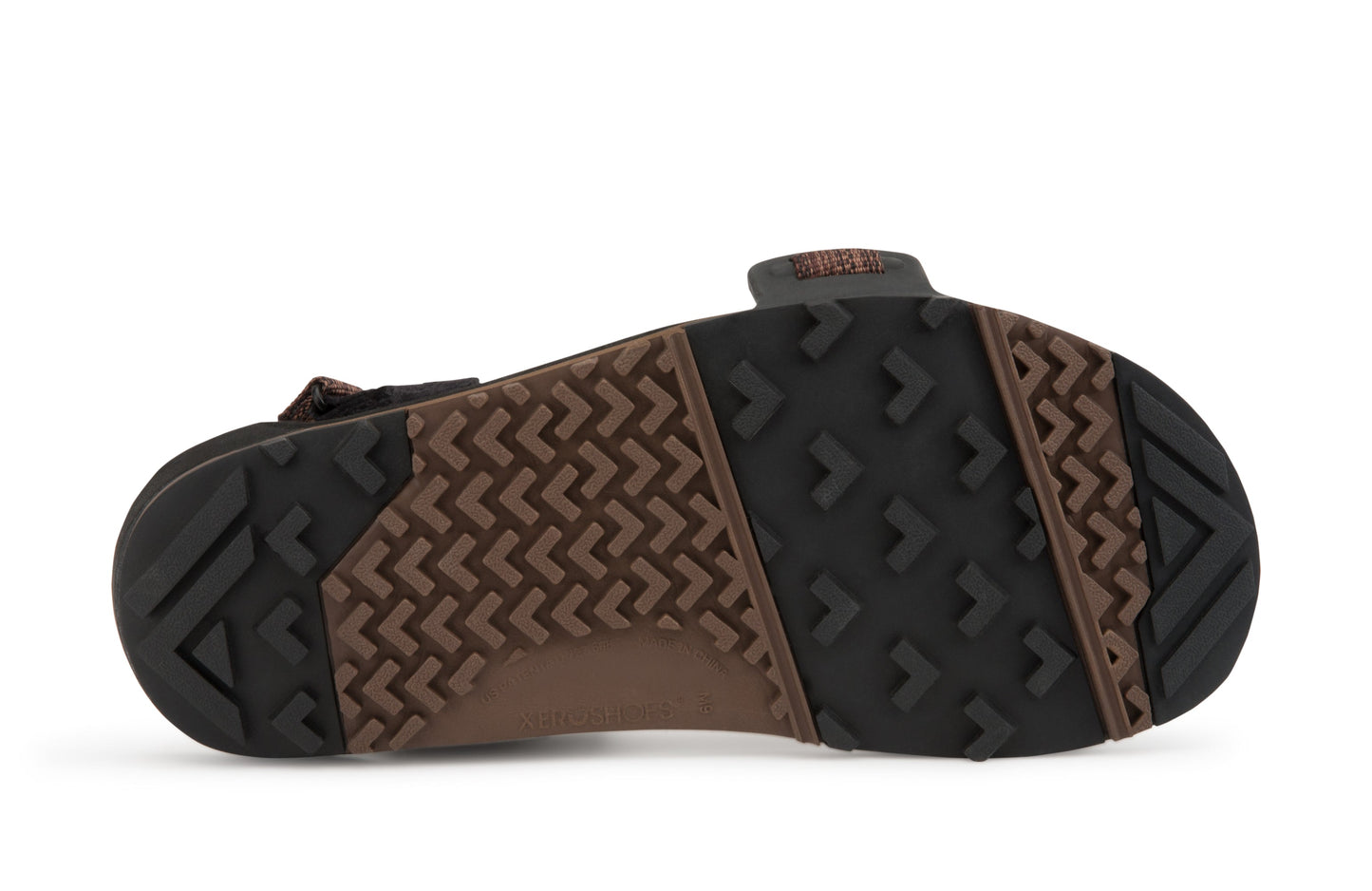 Xero Shoes Z-Trail EV Mens barfods vandresandaler til mænd i farven multi-brown, saal