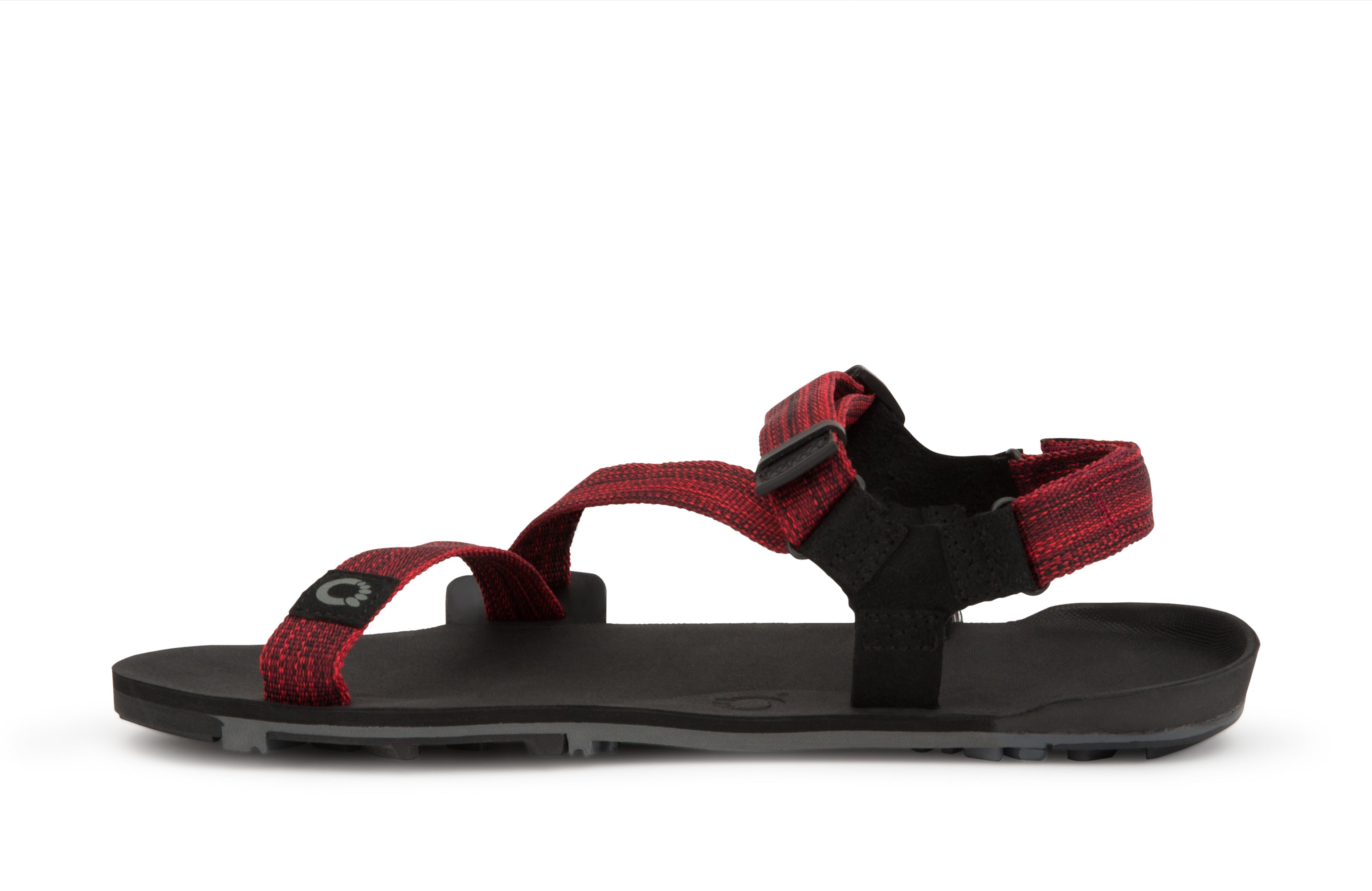 Xero Shoes Z-Trail EV Mens barfods vandresandaler til mænd i farven red, inderside