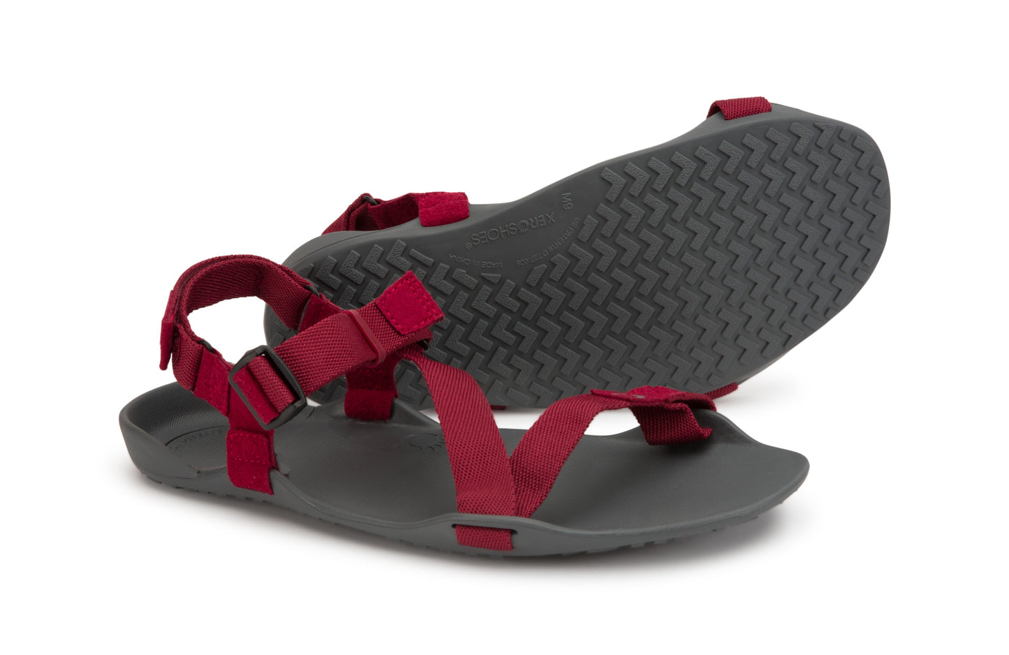 Xero Shoes Z-Trek Men barfods sandaler til mænd i farven biking red, par