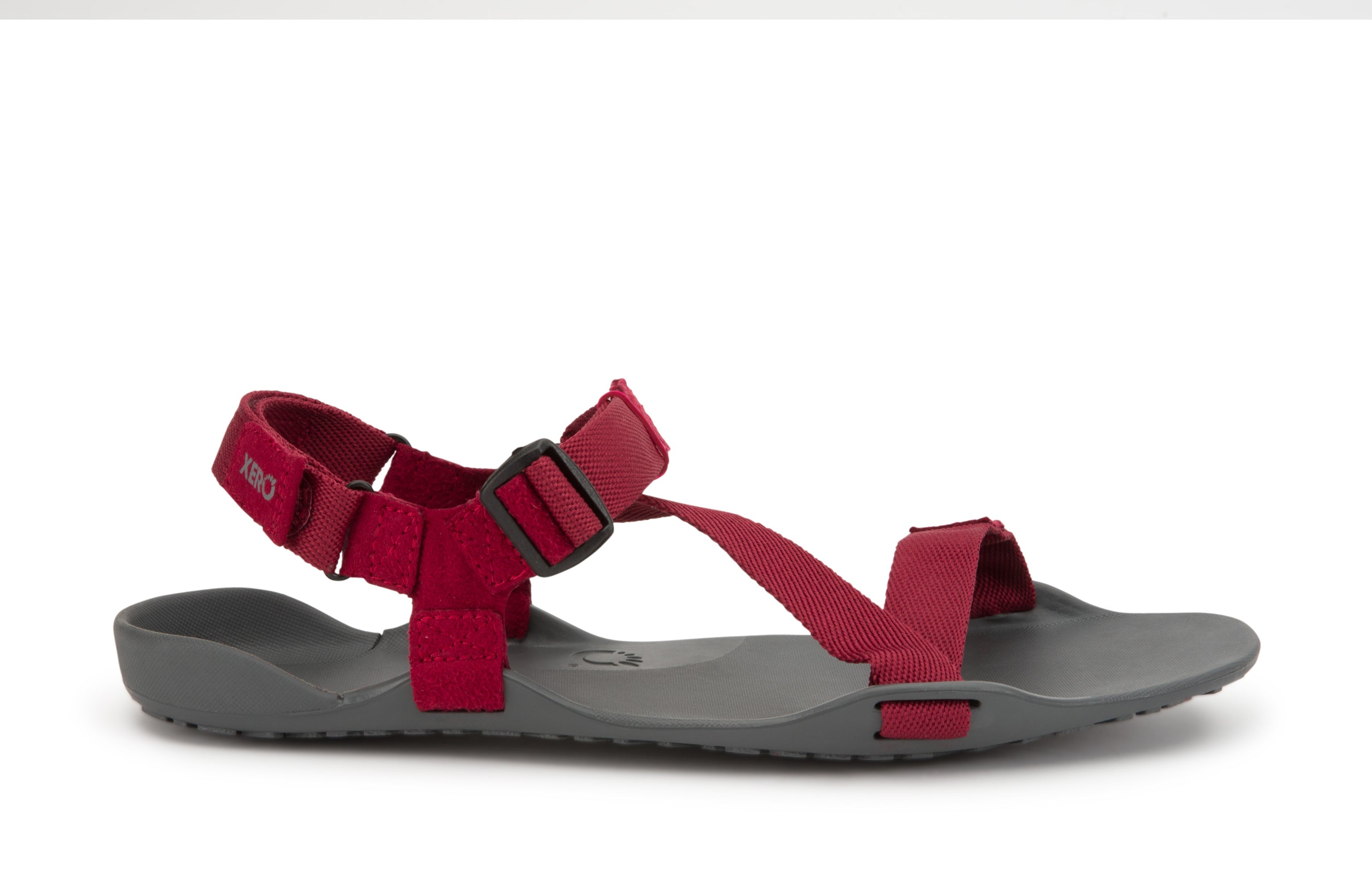 Xero Shoes Z-Trek Men barfods sandaler til mænd i farven biking red, yderside
