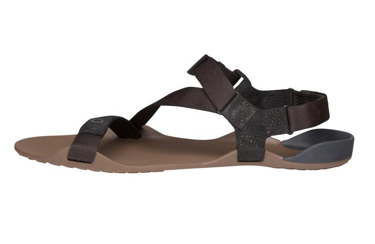 Xero Shoes Z-Trek Men barfods sandaler til mænd i farven mocha earth, inderside