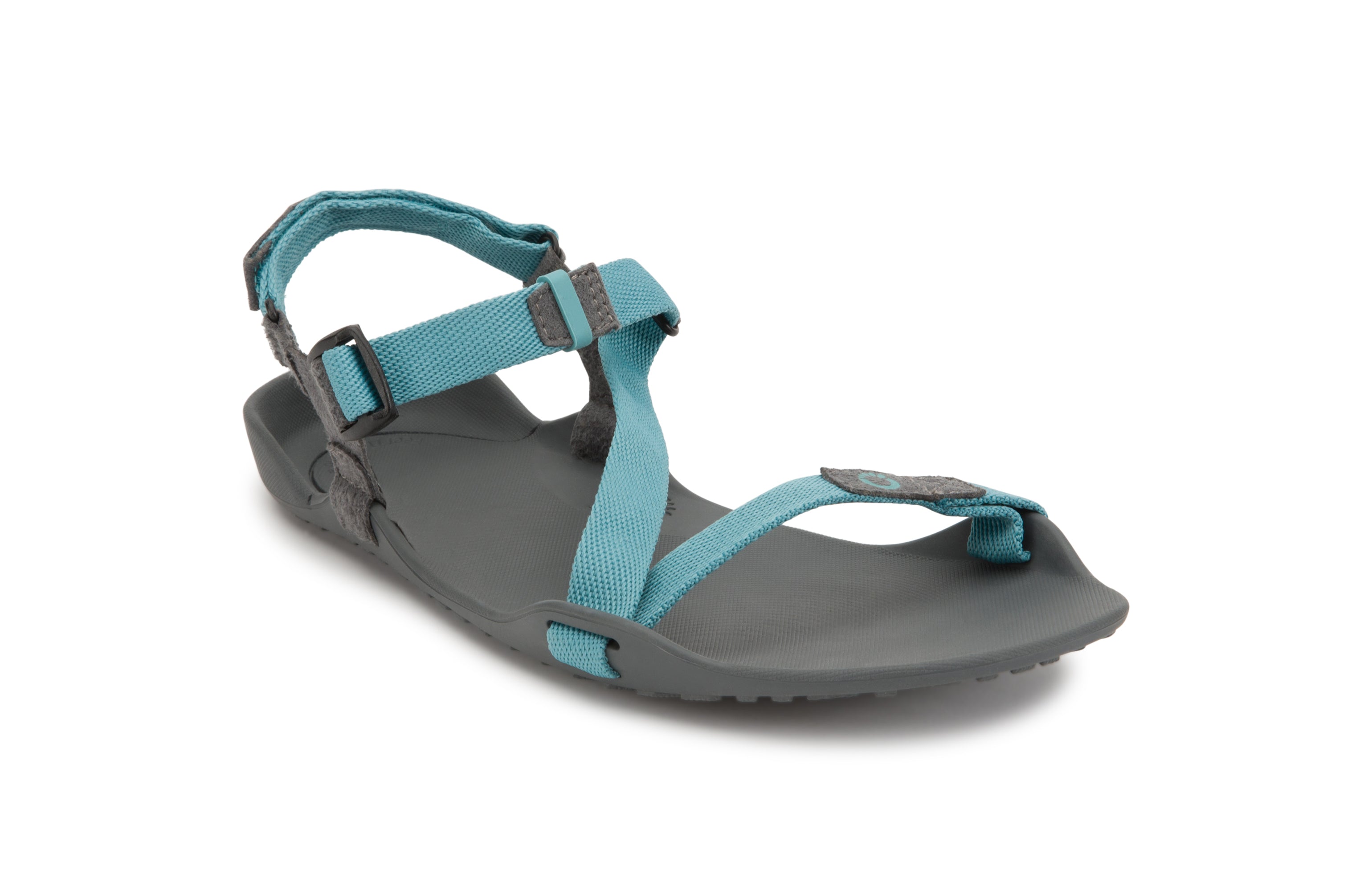 Xero Shoes Z-Trek Women barfods sandaler til kvinder i farven porcelain blue, vinklet
