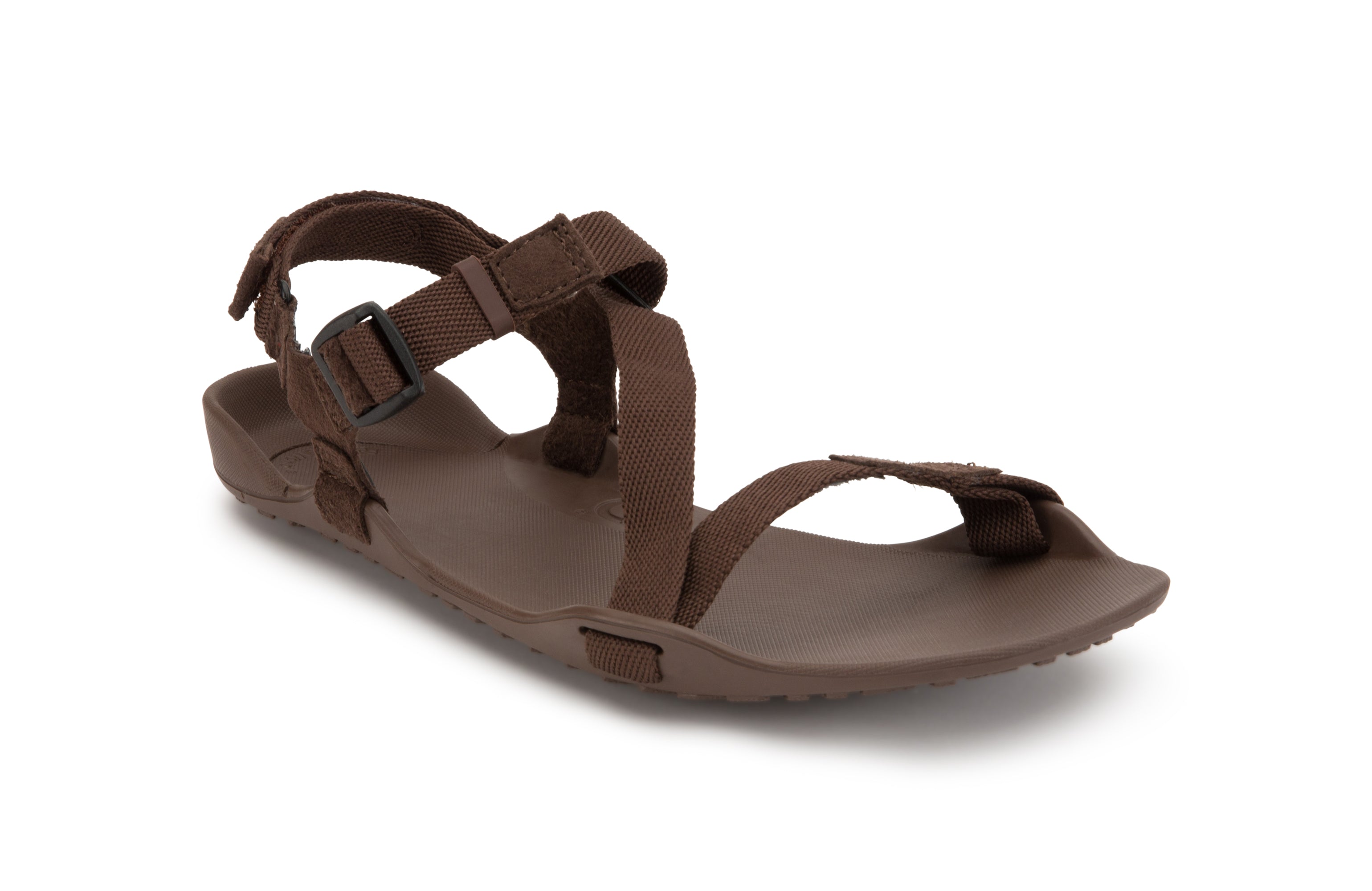 Xero Shoes Z-Trek Women barfods sandaler til kvinder i farven brown, vinklet