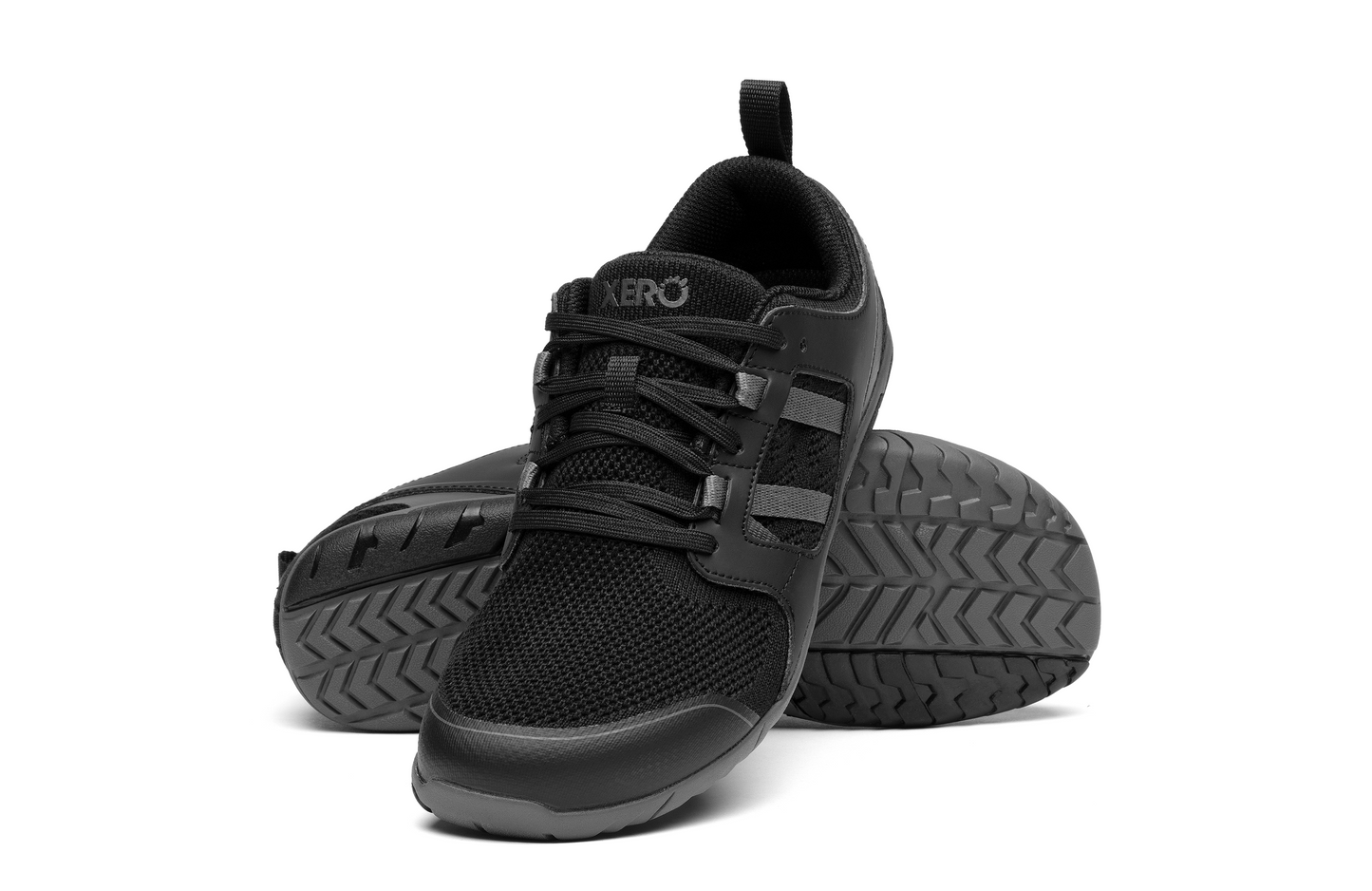 Xero Shoes Zelen Mens barfods sneaker træningssko til mænd i farven black, par