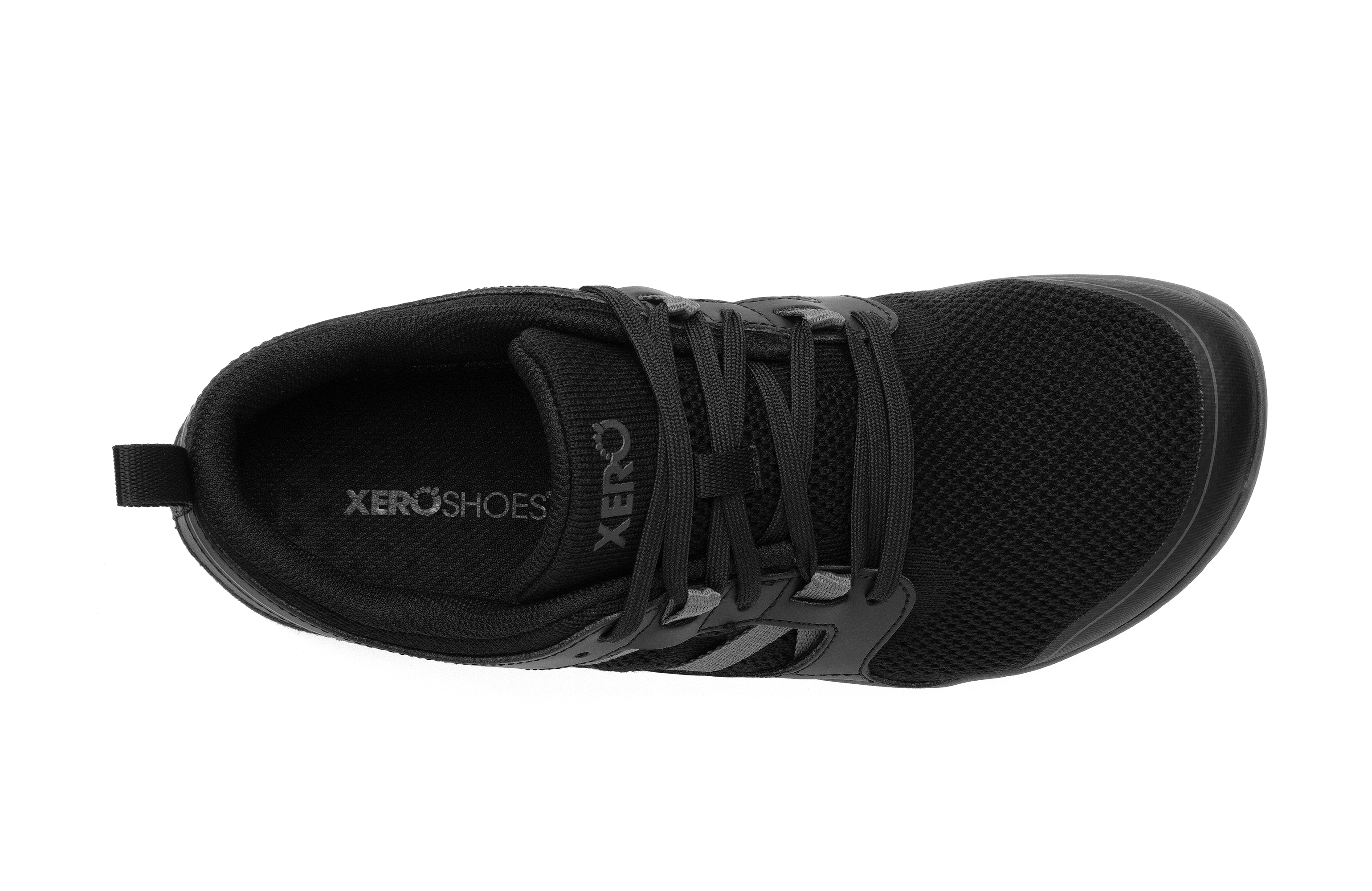 Xero Shoes Zelen Mens barfods sneaker træningssko til mænd i farven black, top