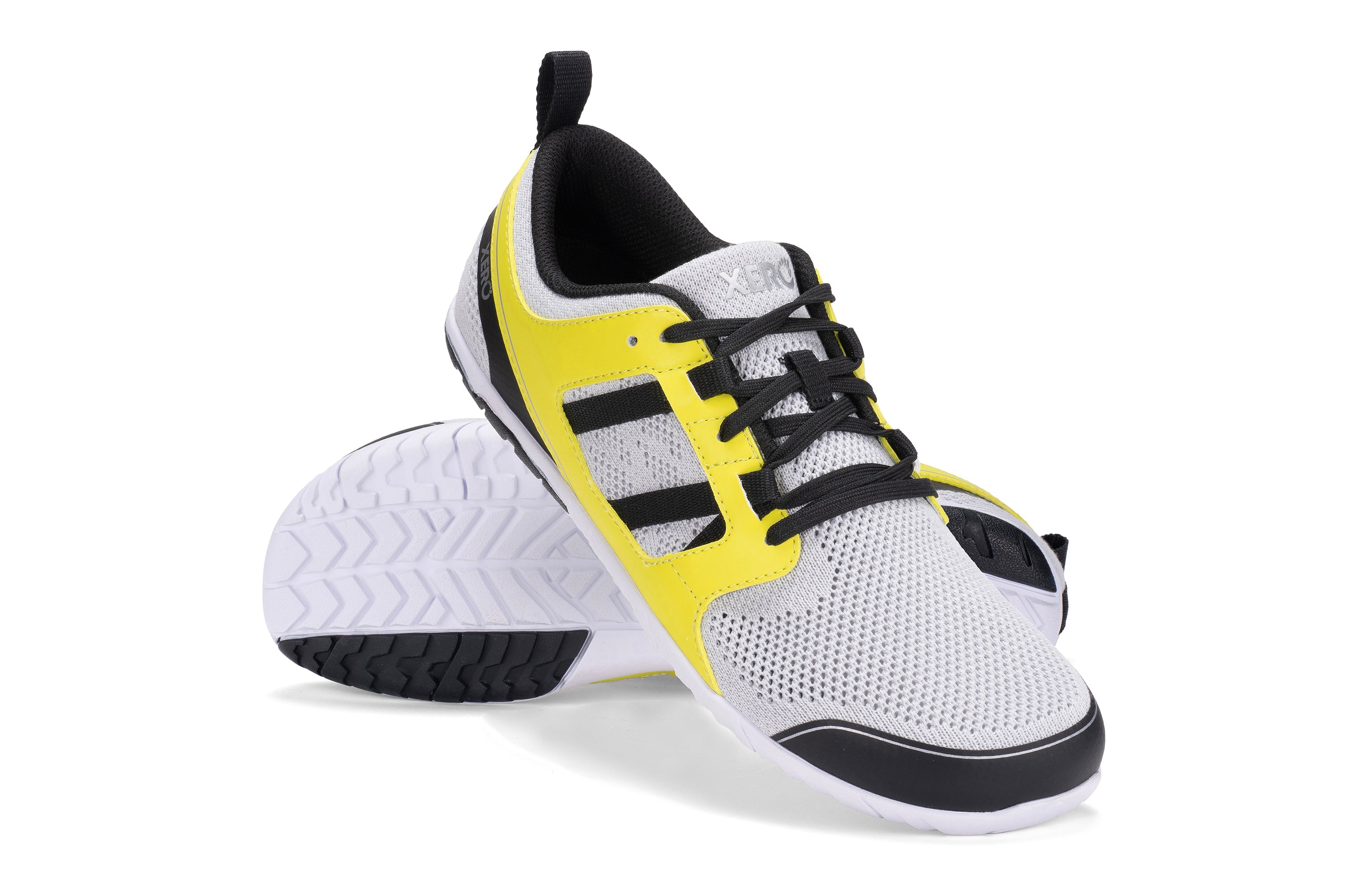 Xero Shoes Zelen Mens barfods sneaker træningssko til mænd i farven gray / sulphur, par