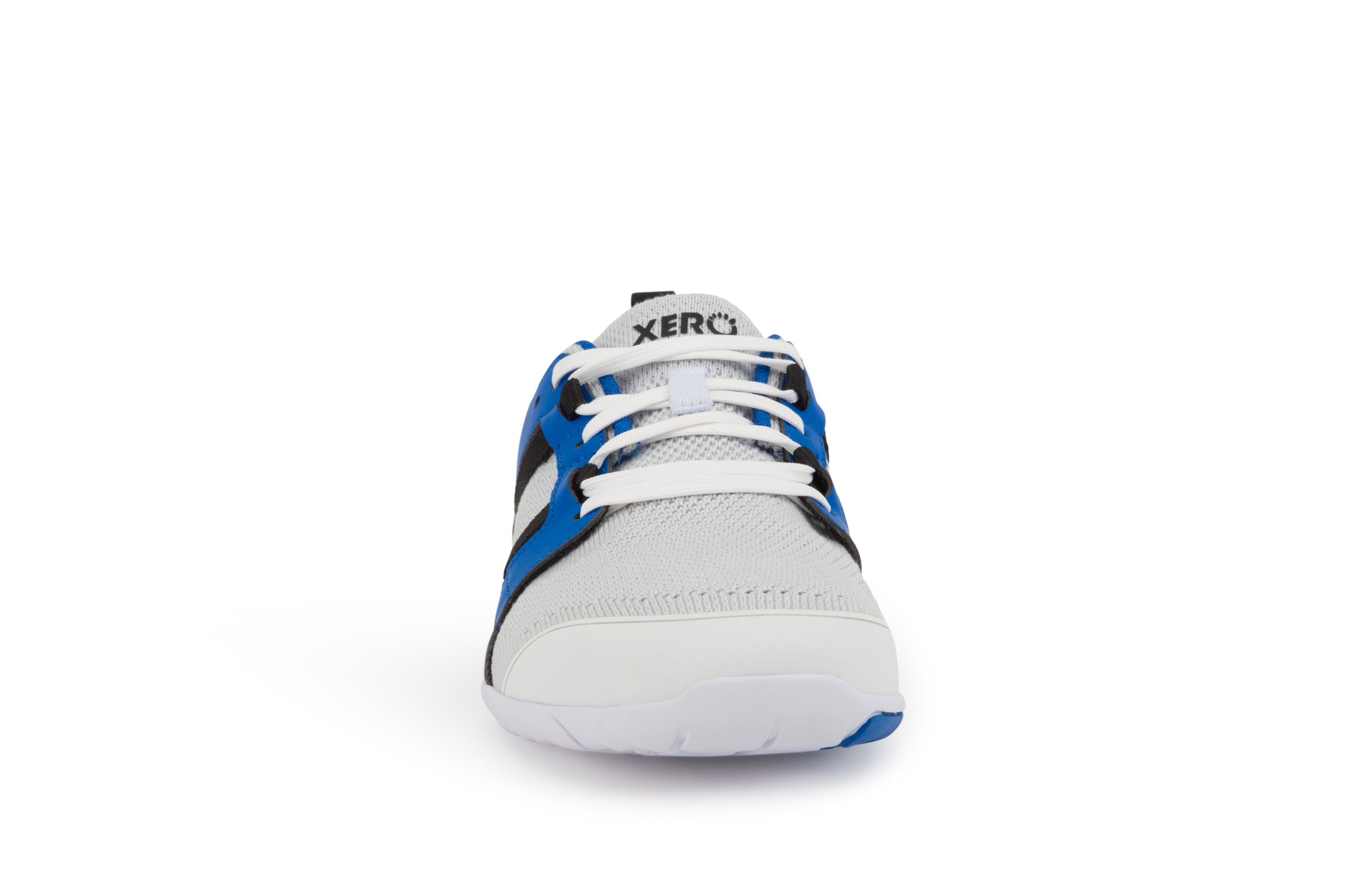Xero Shoes Zelen Mens barfods sneaker træningssko til mænd i farven white / victory blue, top