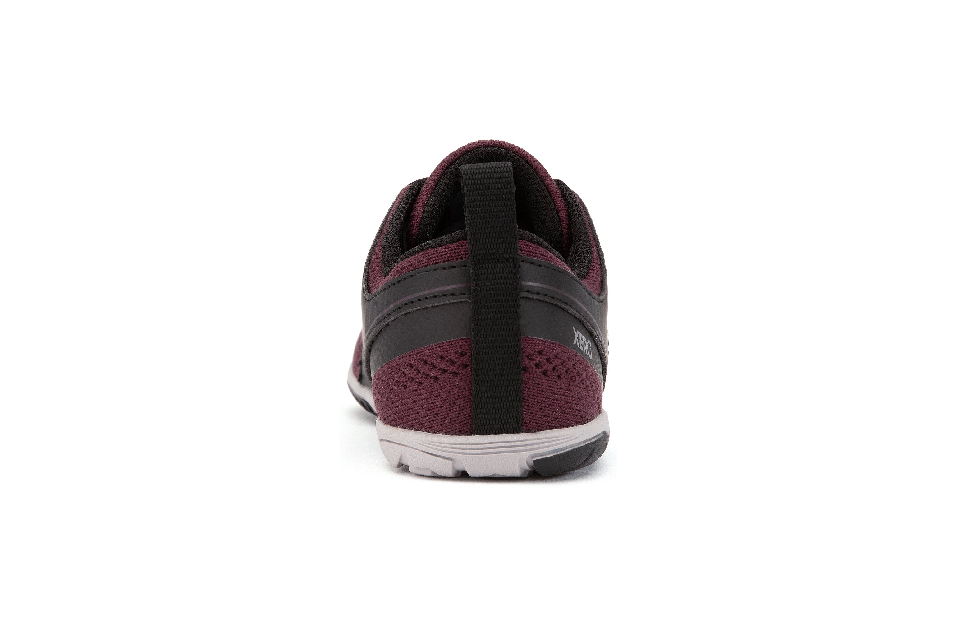 Xero Shoes Zelen Womens barfods træningssko til kvinder i farven fig / black, bagfra