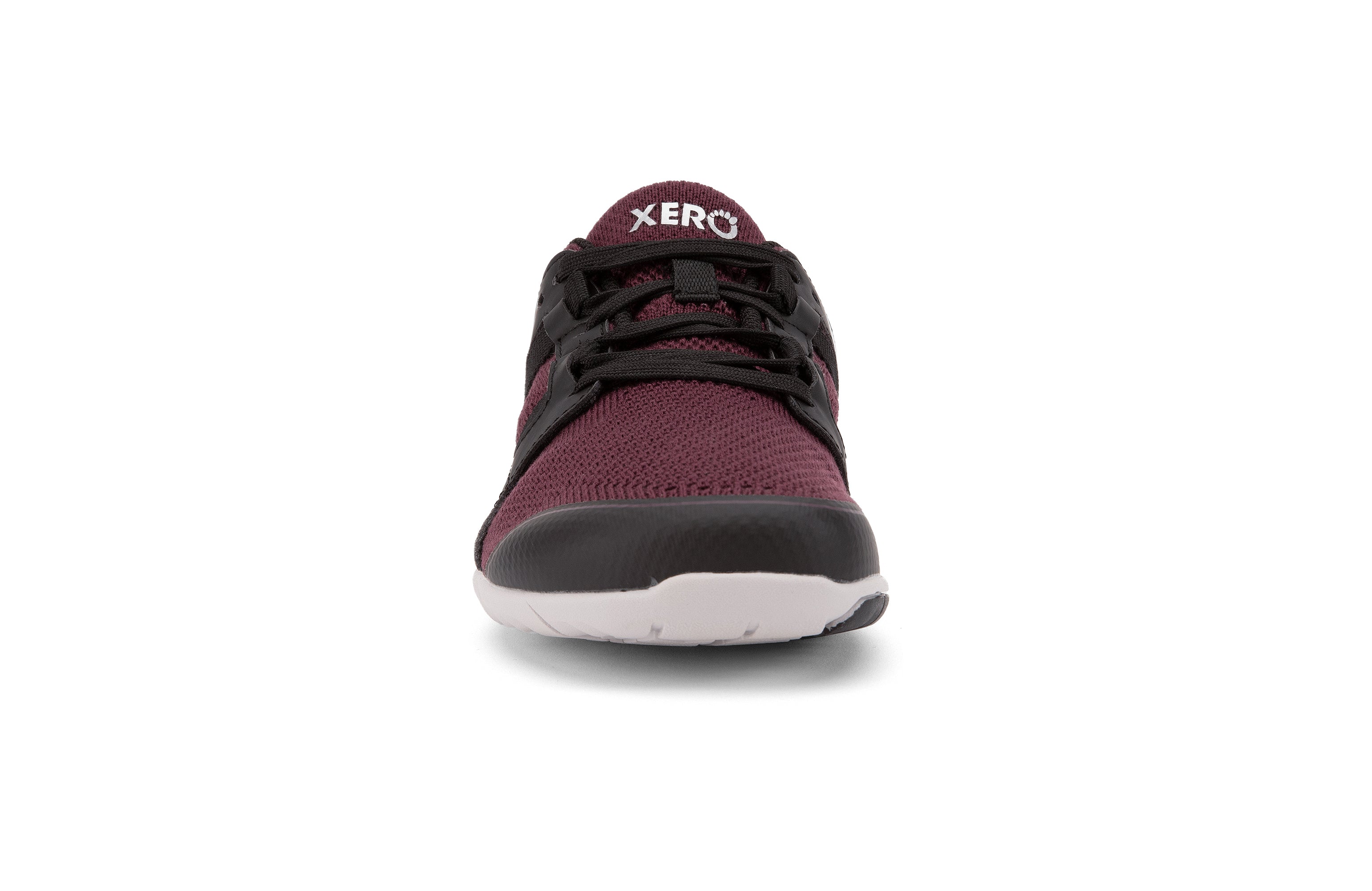 Xero Shoes Zelen Womens barfods træningssko til kvinder i farven fig / black, forfra