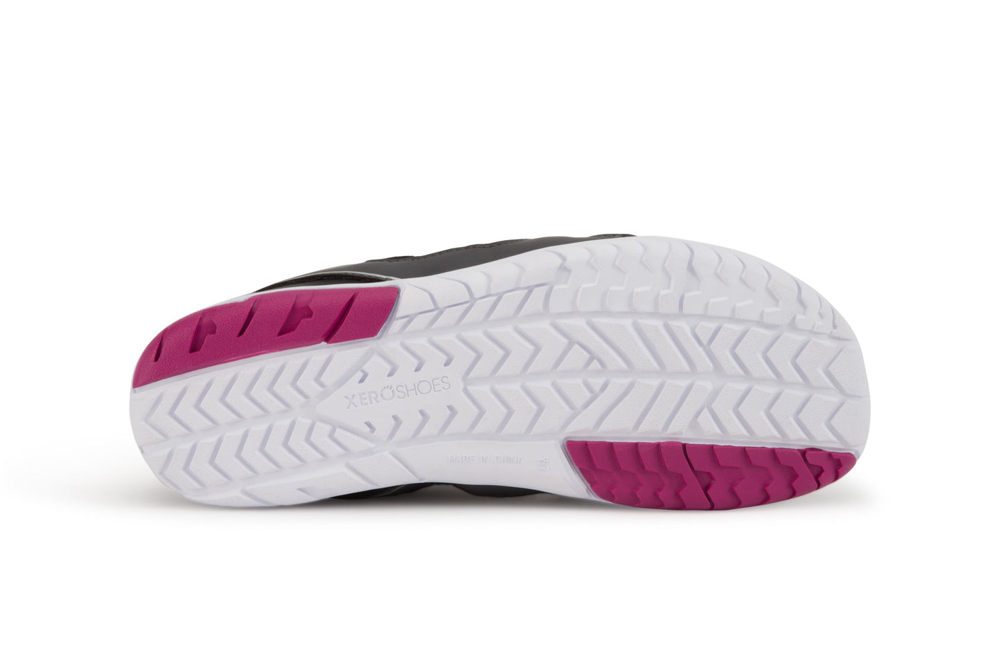 Xero Shoes Zelen Womens barfods træningssko til kvinder i farven steel gray / fuchsia, saal