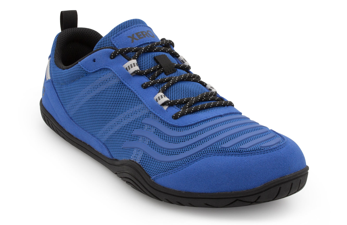 Xero Shoes 360° Mens barfods træningssko til mænd i farven blue gray, vinklet